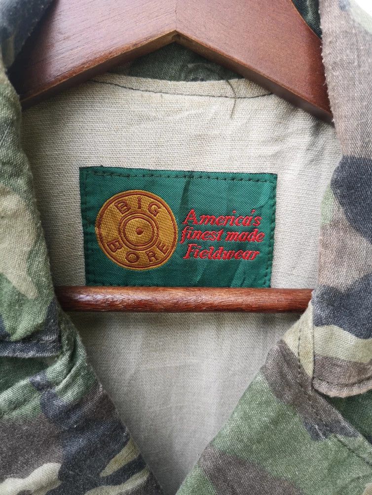Vintage vintage Japanese Brand Big Bore Double Collar Camo Jacket Size US M / EU 48-50 / 2 - 3 Thumbnail