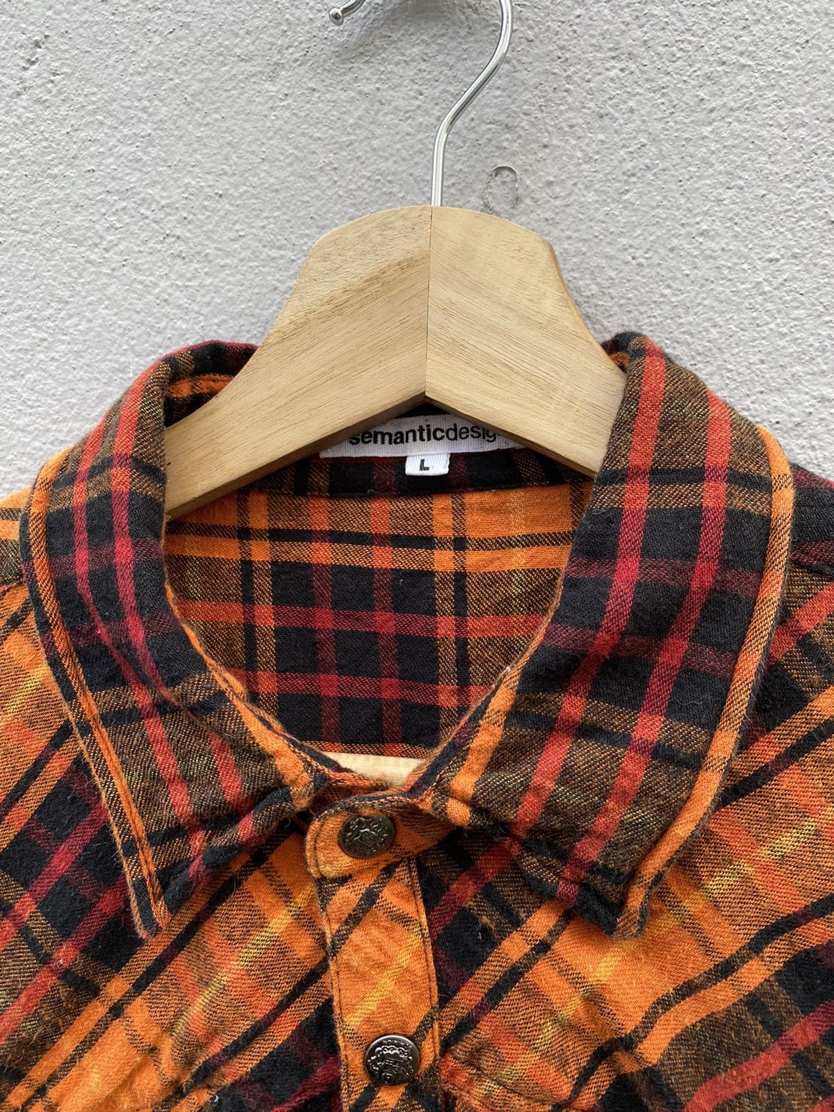 💥Semantic Design Western Checked Flannel