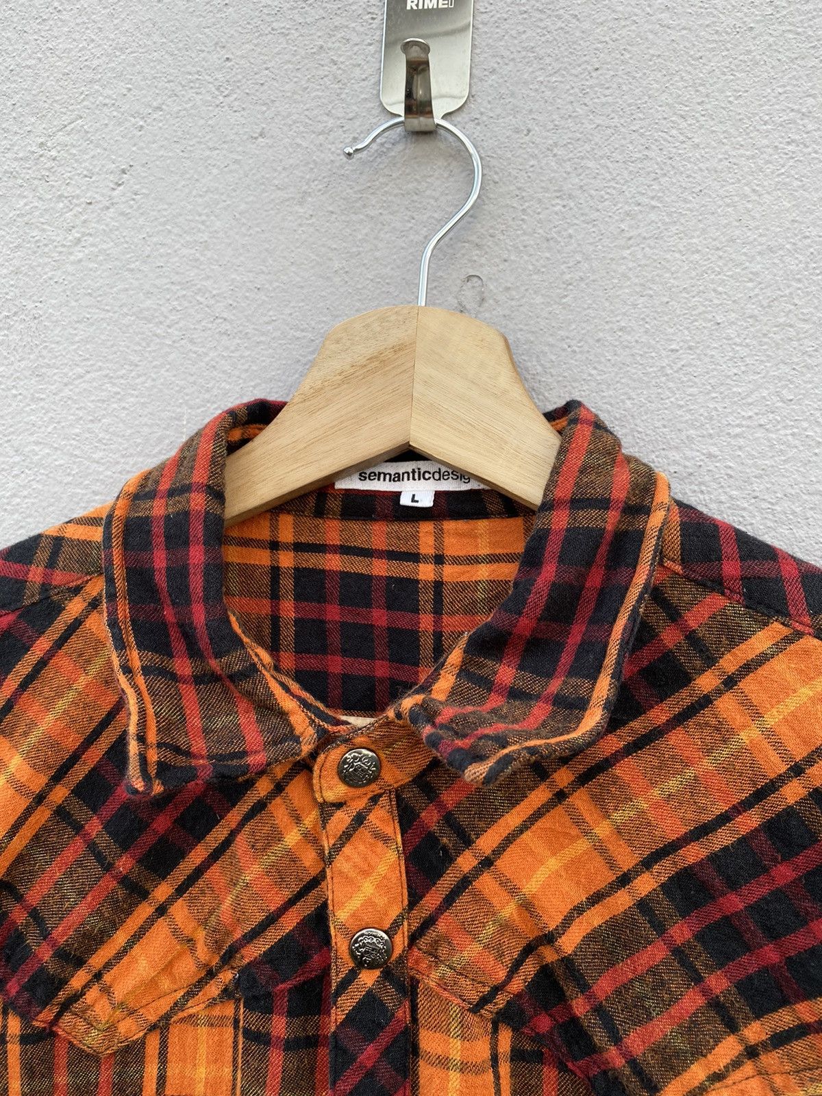 💥Semantic Design Western Checked Flannel