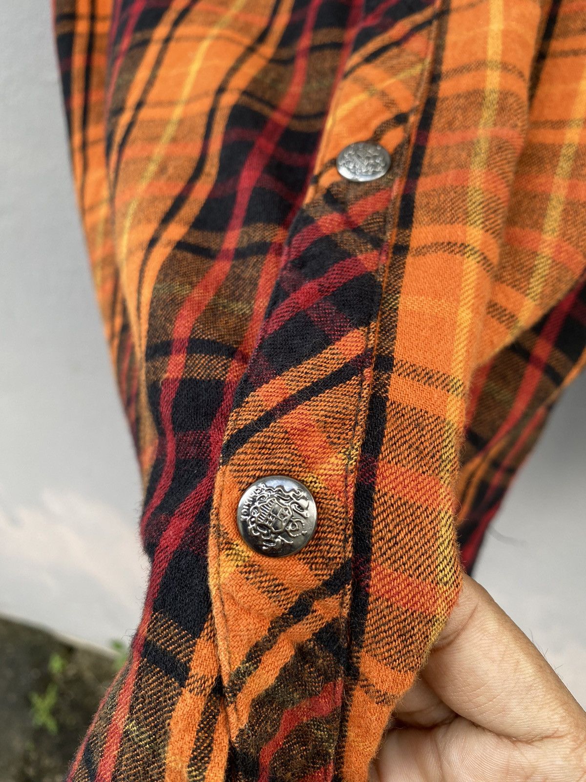 💥Semantic Design Western Checked Flannel