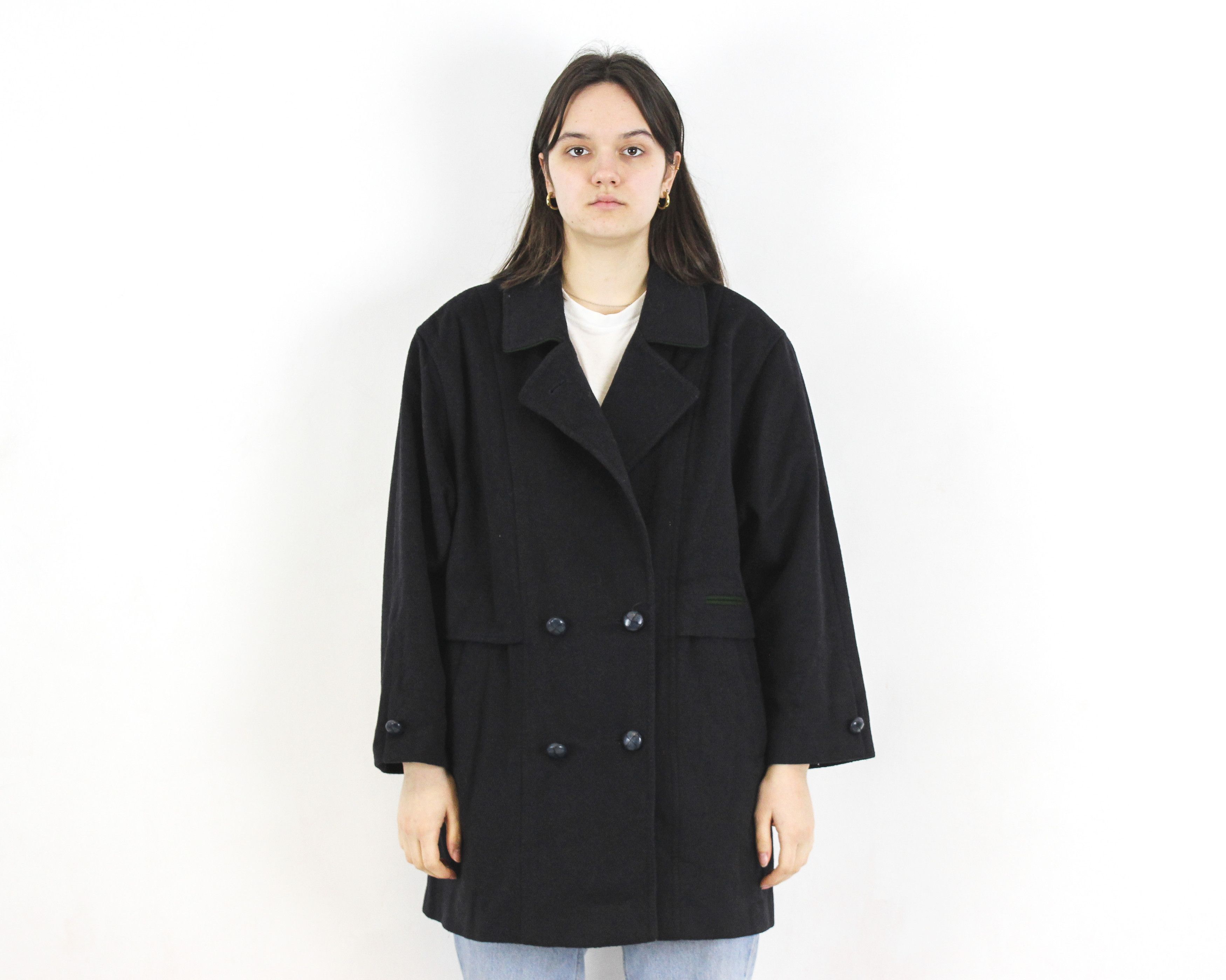 Other × Vintage BAUR TYROLER LODEN Wool Trachten Over Coat Double Breasted Size L / US 10 / IT 46 - 2 Thumbnail