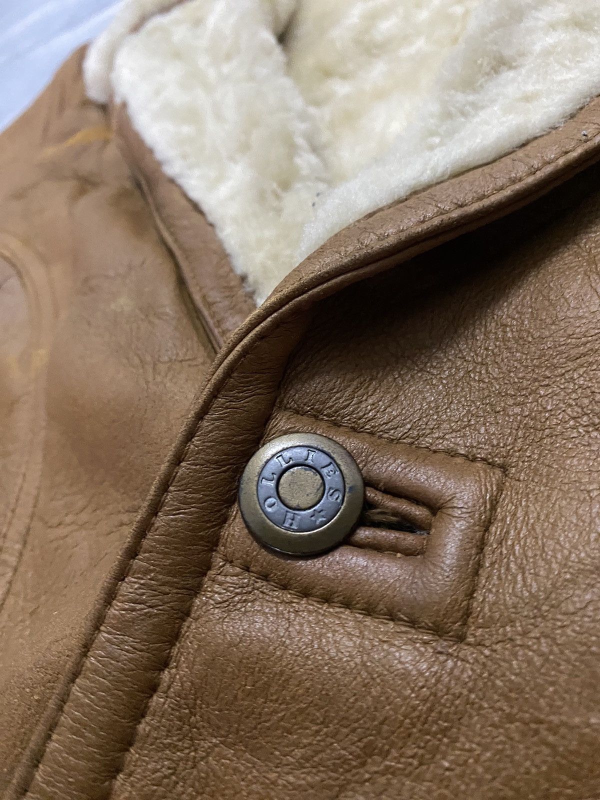 Japanese Brand 🔥Vintage🔥 Wind Amour Shearling Sheepskin Jacket Size US L / EU 52-54 / 3 - 6 Thumbnail
