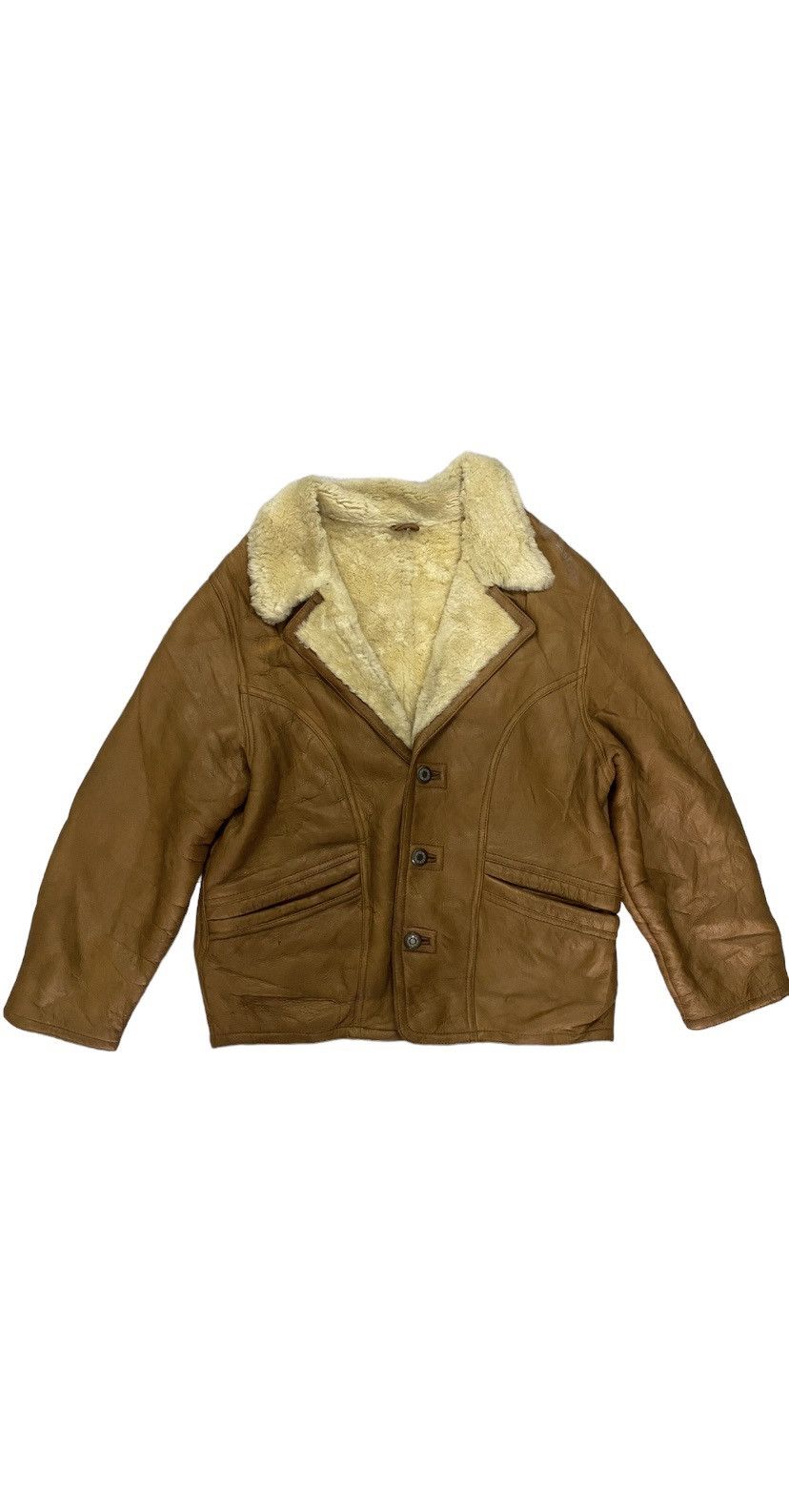 Japanese Brand 🔥Vintage🔥 Wind Amour Shearling Sheepskin Jacket Size US L / EU 52-54 / 3 - 1 Thumbnail