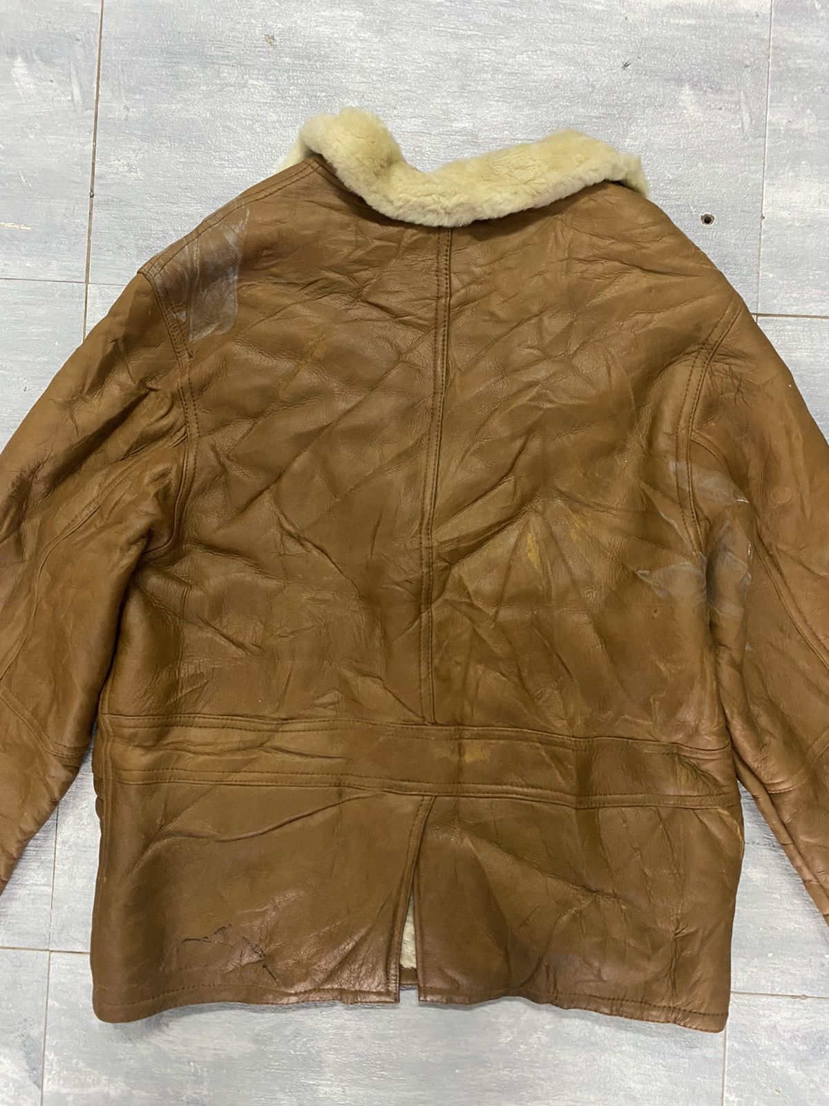 Japanese Brand 🔥Vintage🔥 Wind Amour Shearling Sheepskin Jacket Size US L / EU 52-54 / 3 - 8 Thumbnail