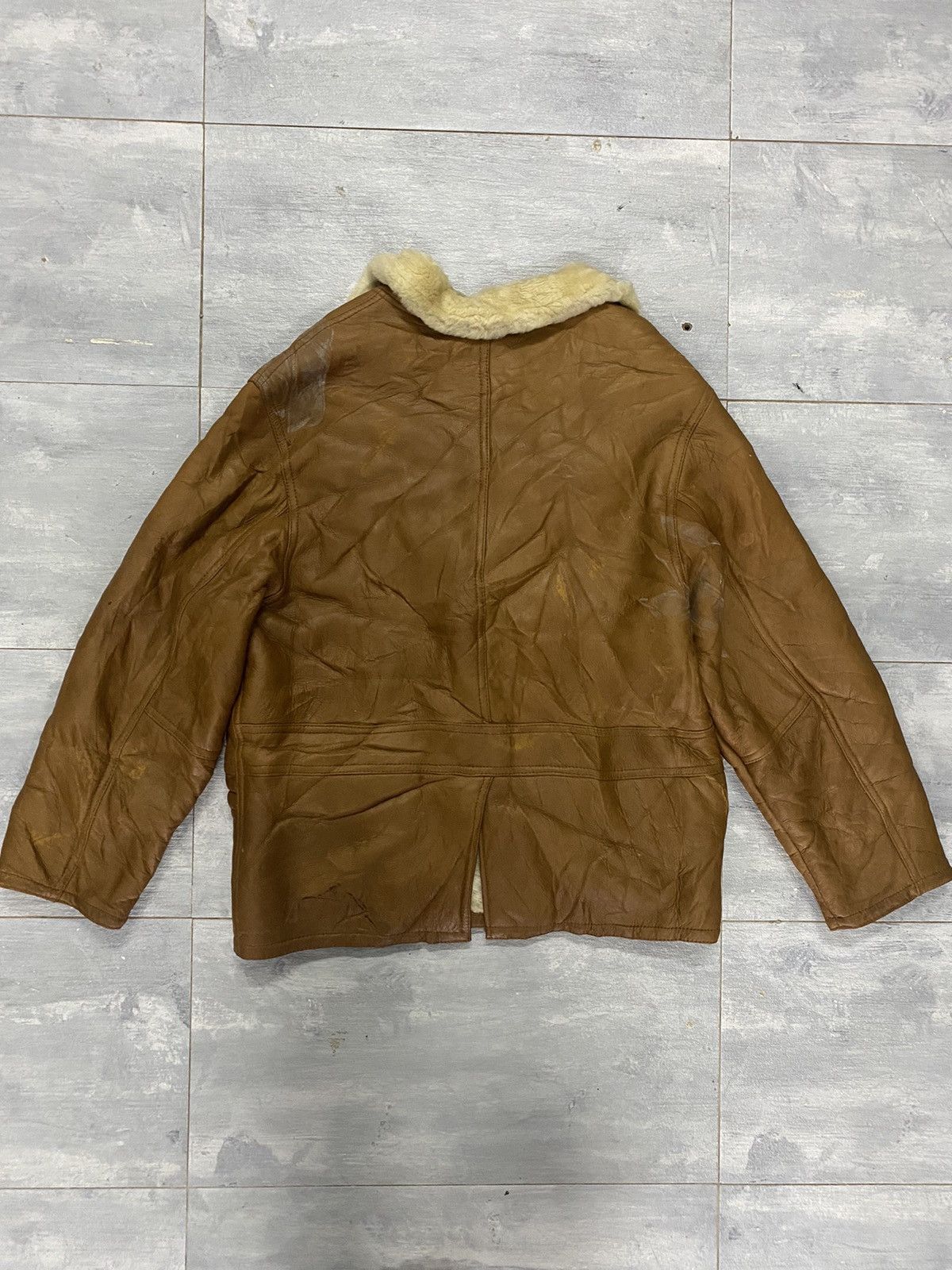 Japanese Brand 🔥Vintage🔥 Wind Amour Shearling Sheepskin Jacket Size US L / EU 52-54 / 3 - 7 Thumbnail