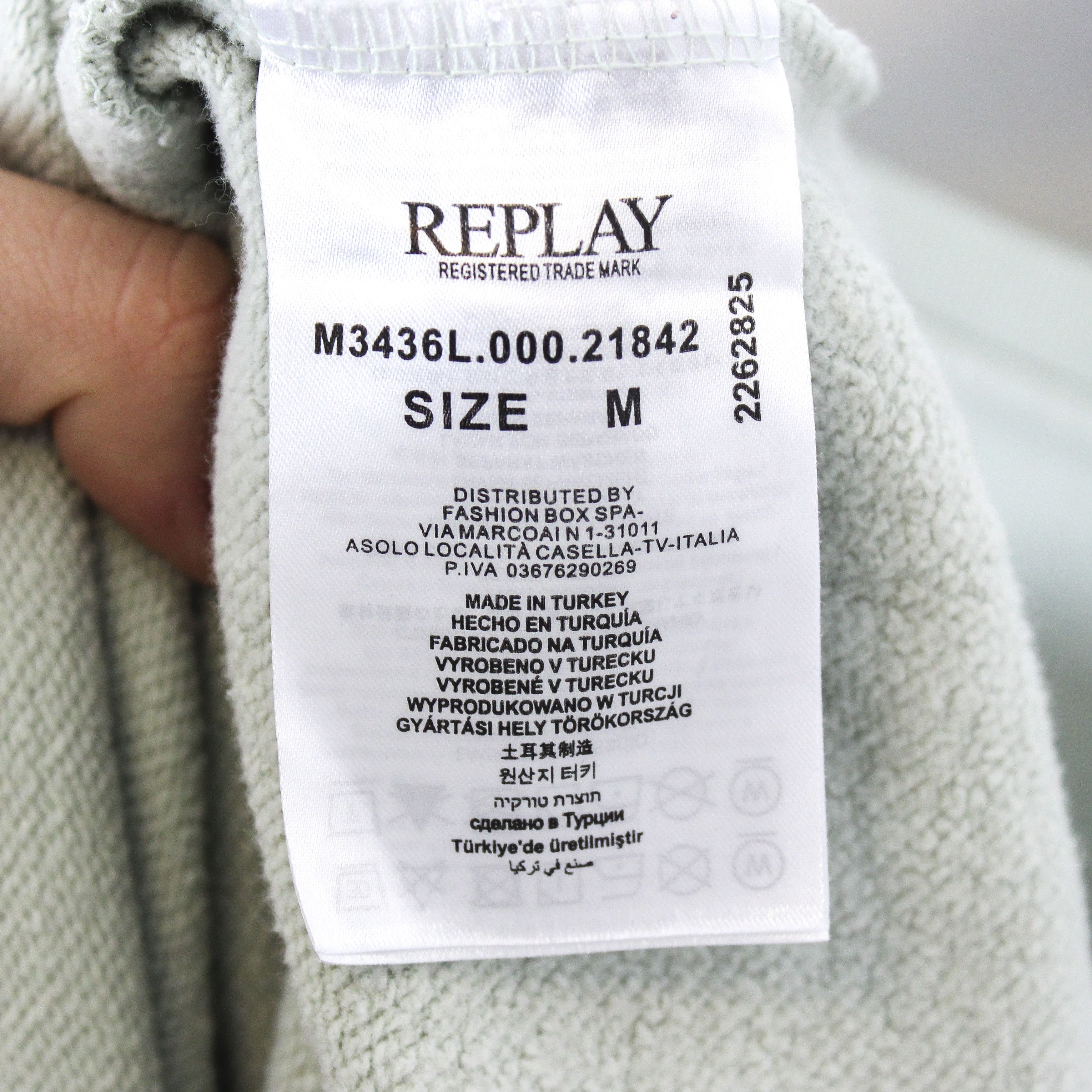 Replay Hybrid M Cotton Jumper Sweatshirt Casual Pullover Logo Top Size US M / EU 48-50 / 2 - 8 Thumbnail
