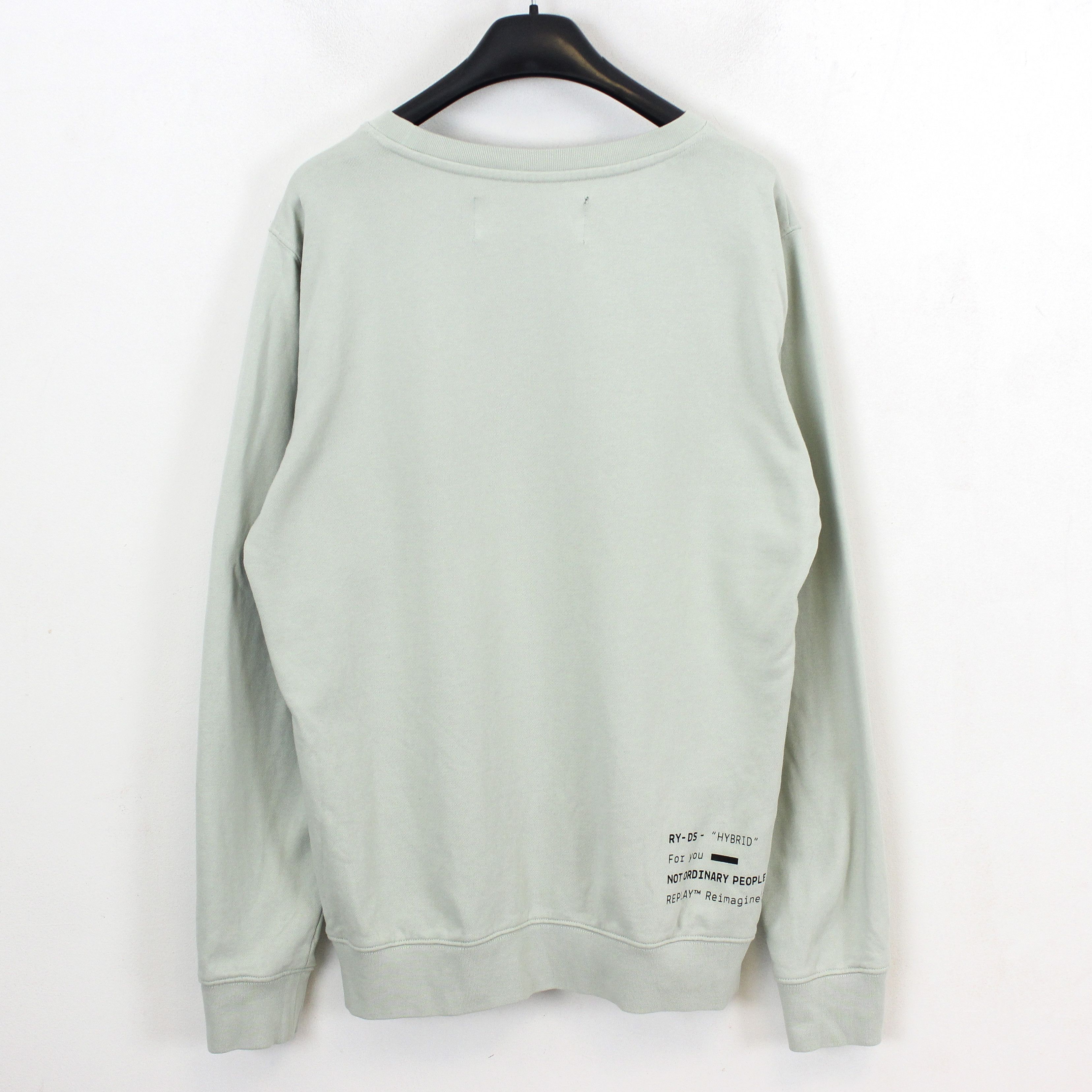 Replay Hybrid M Cotton Jumper Sweatshirt Casual Pullover Logo Top Size US M / EU 48-50 / 2 - 4 Thumbnail