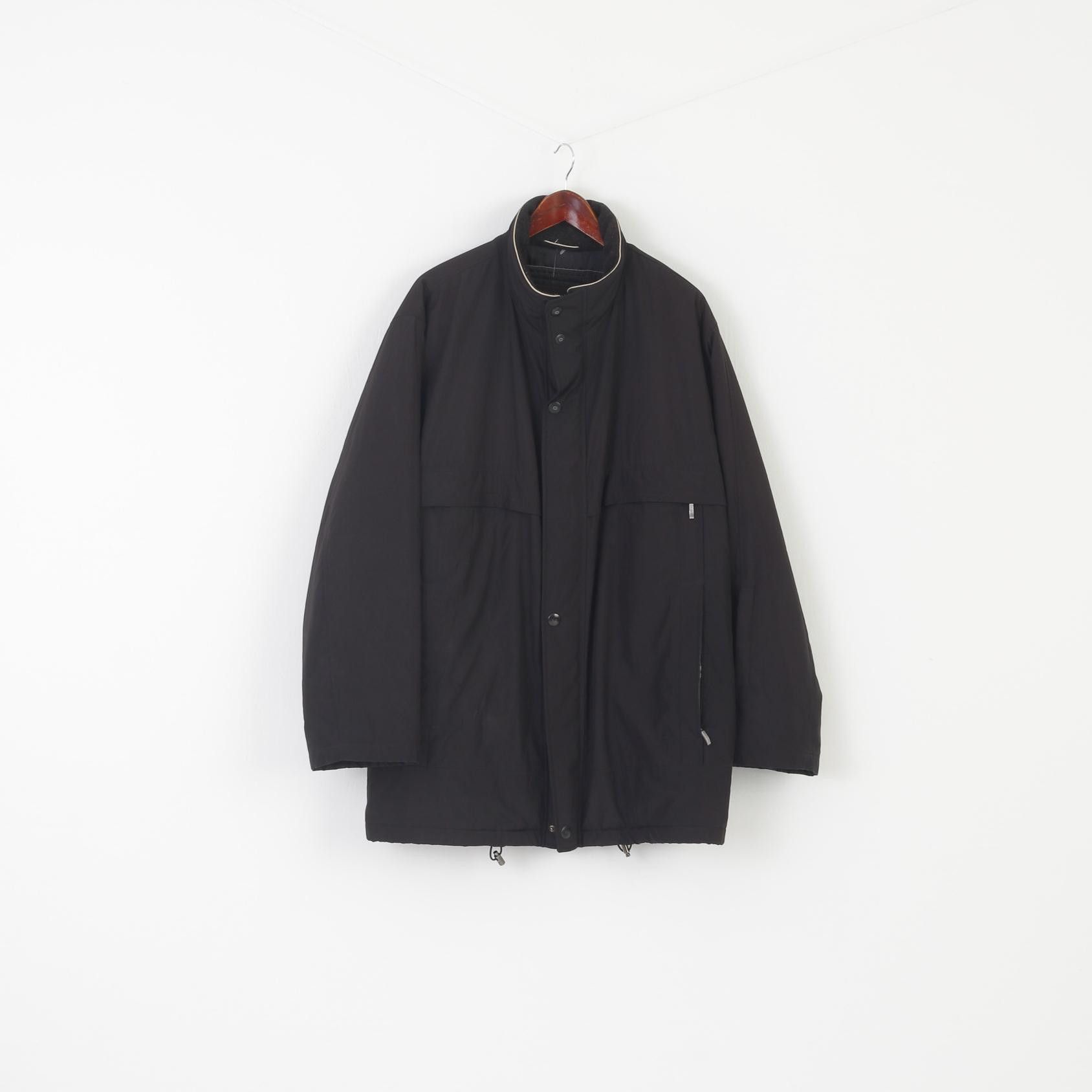 Bugatti Bugatti Men 56 XXL Jacket Black Lined Zipped Classic 9617 Size US XXL / EU 58 / 5 - 2 Thumbnail