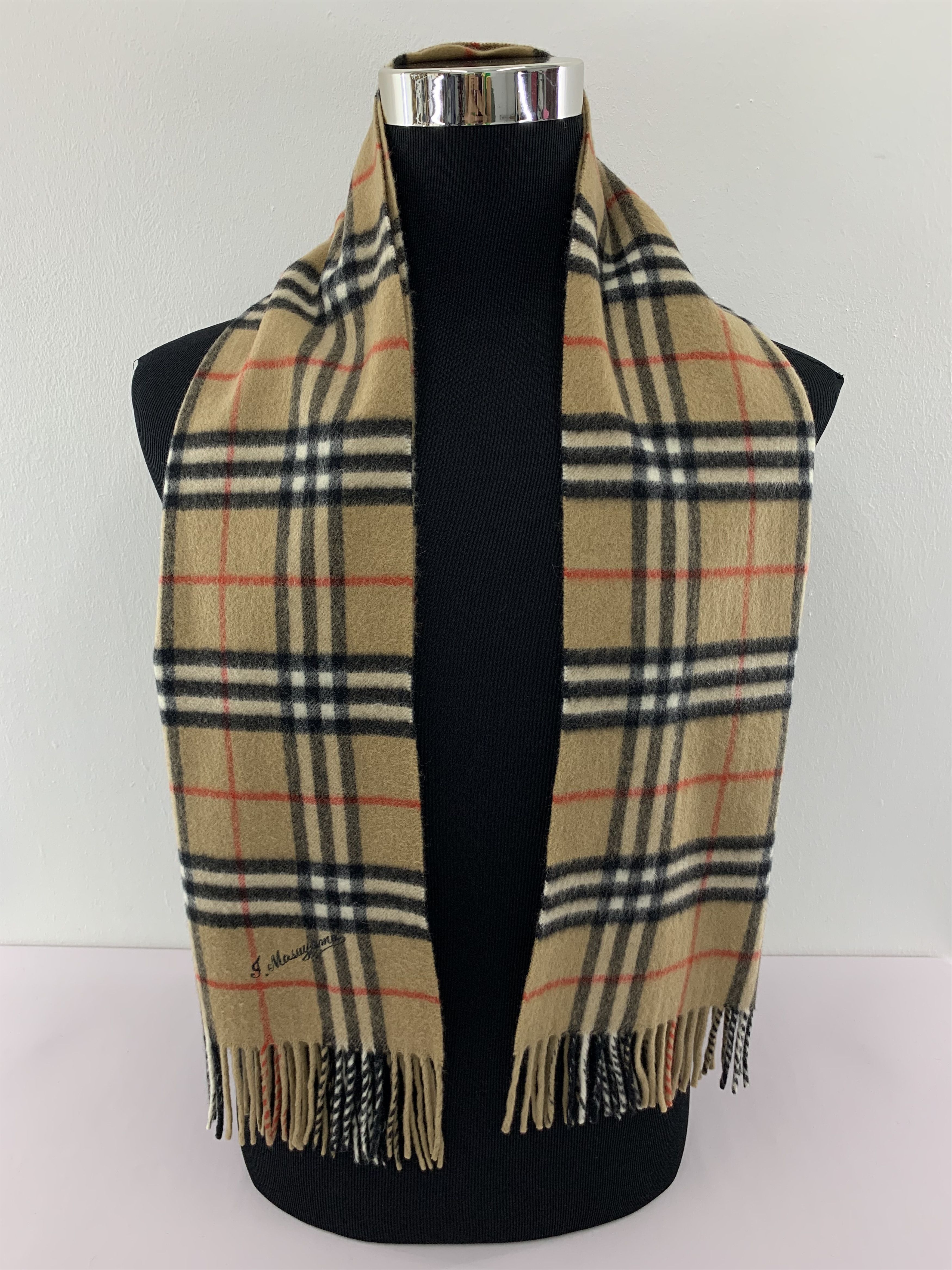 Burberry × Vintage Burberry Scarf / Muffler / Cashmere - BL5185 Size ONE SIZE - 2 Thumbnail