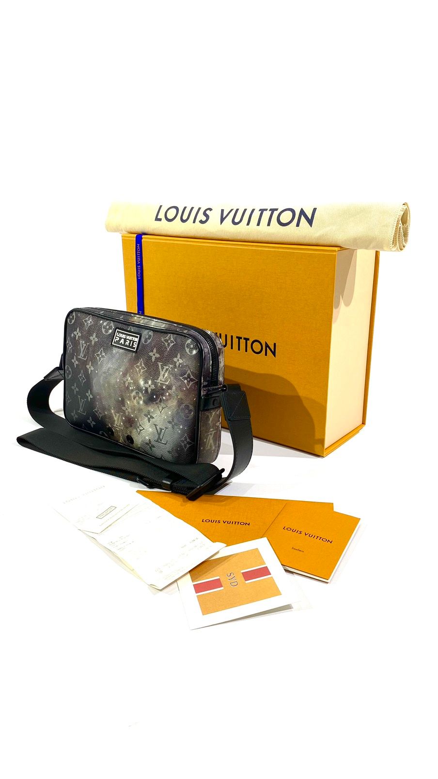 LOUIS VUITTON Monogram Galaxy Alpha Messenger Shoulder Bag M44165 LV Auth