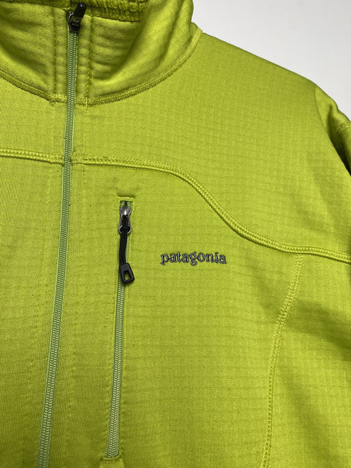 Patagonia × Vintage Patagonia vintage neon green fleece half zip Size US L / EU 52-54 / 3 - 2 Thumbnail