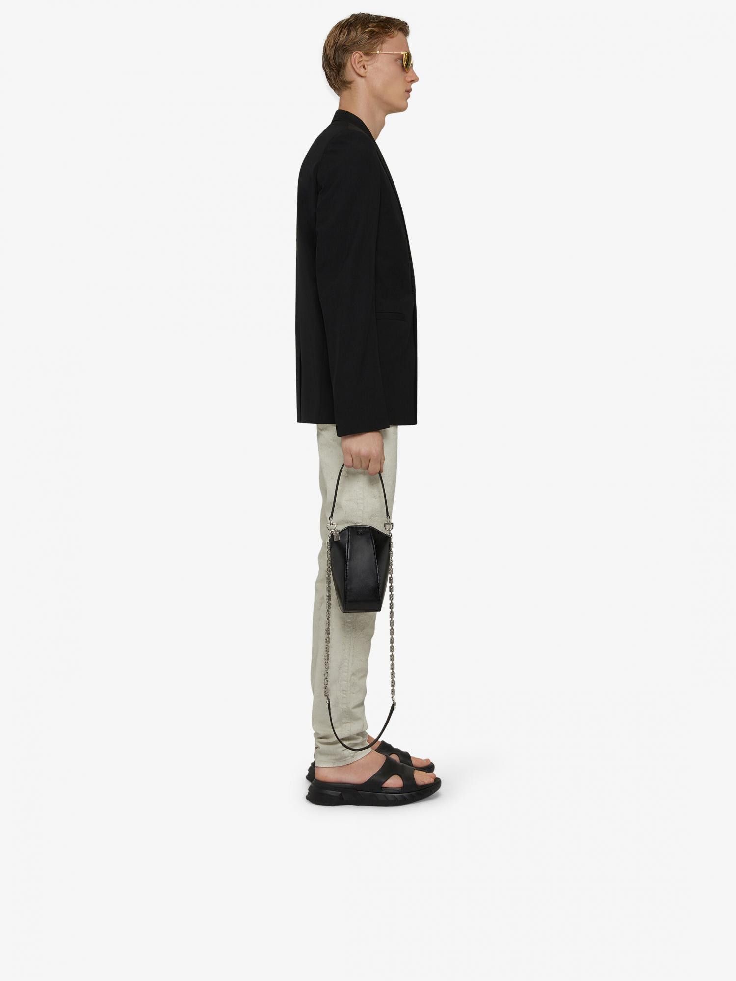 Givenchy White Cracked Paint Slim Jeans Size US 31 - 7 Thumbnail