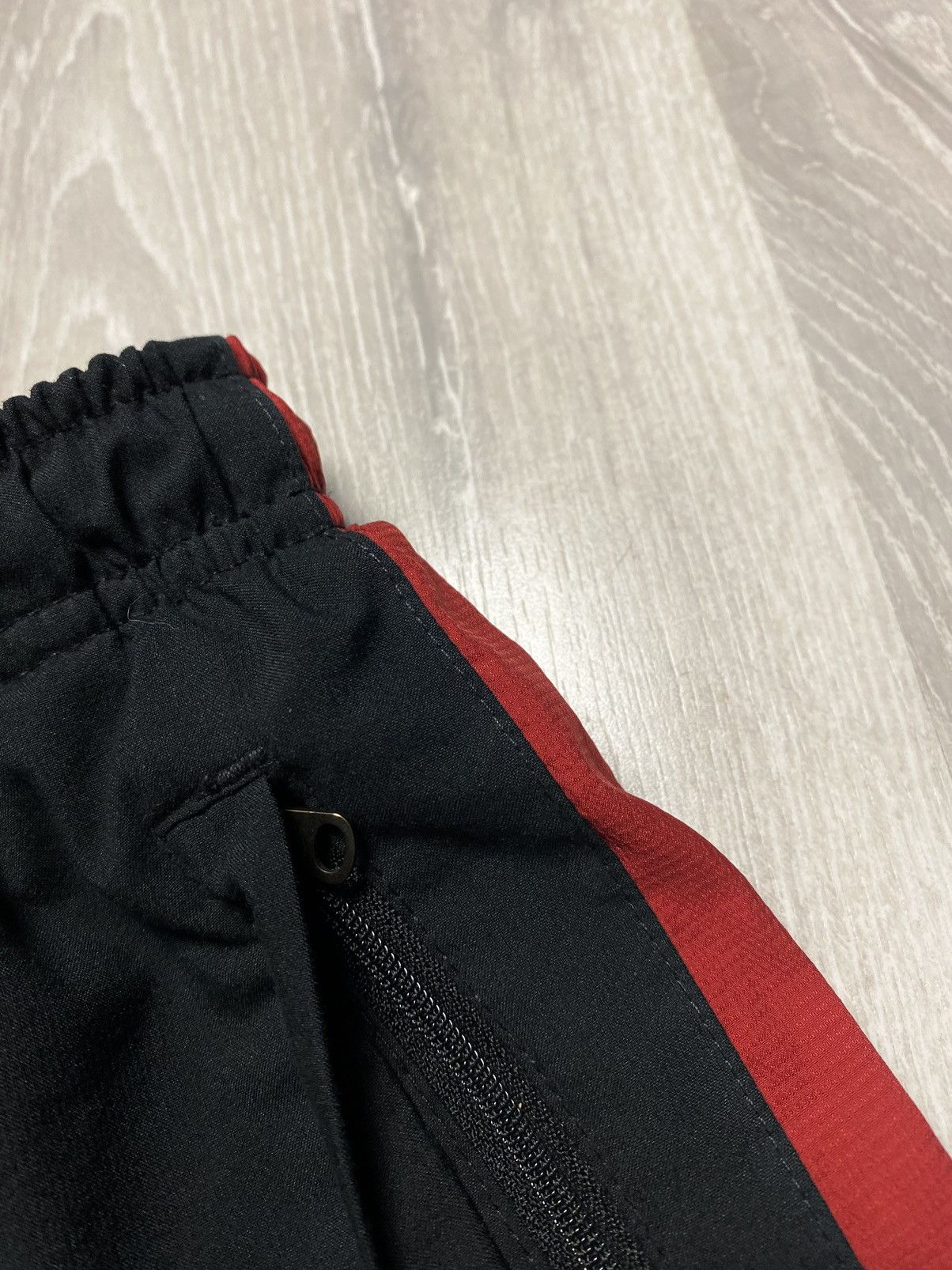 Nike × Vintage Nike vintage black red track pants small swoosh Size US 30 / EU 46 - 4 Thumbnail