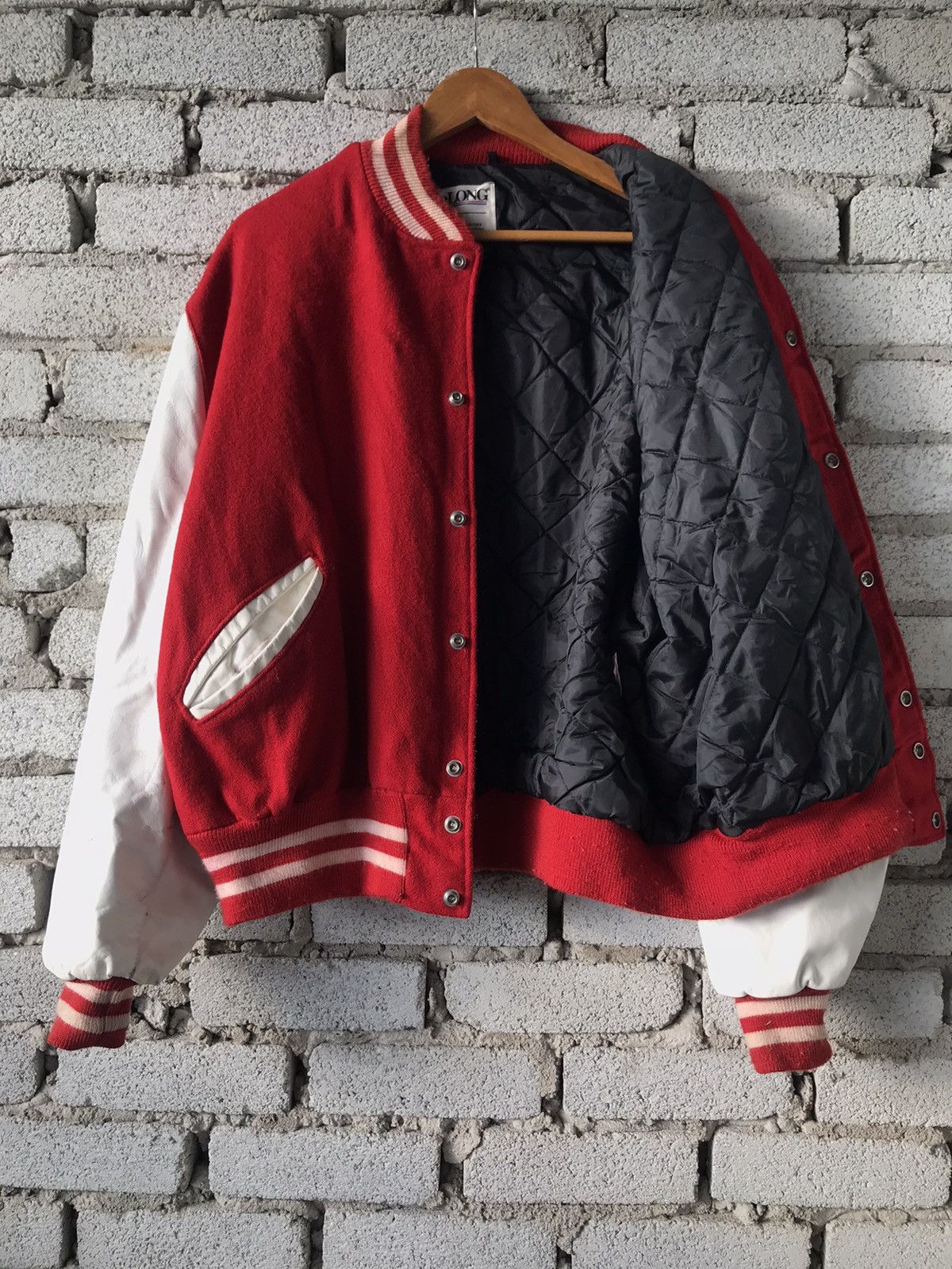 Vintage Delong Varsity Jacket Size US L / EU 52-54 / 3 - 3 Thumbnail