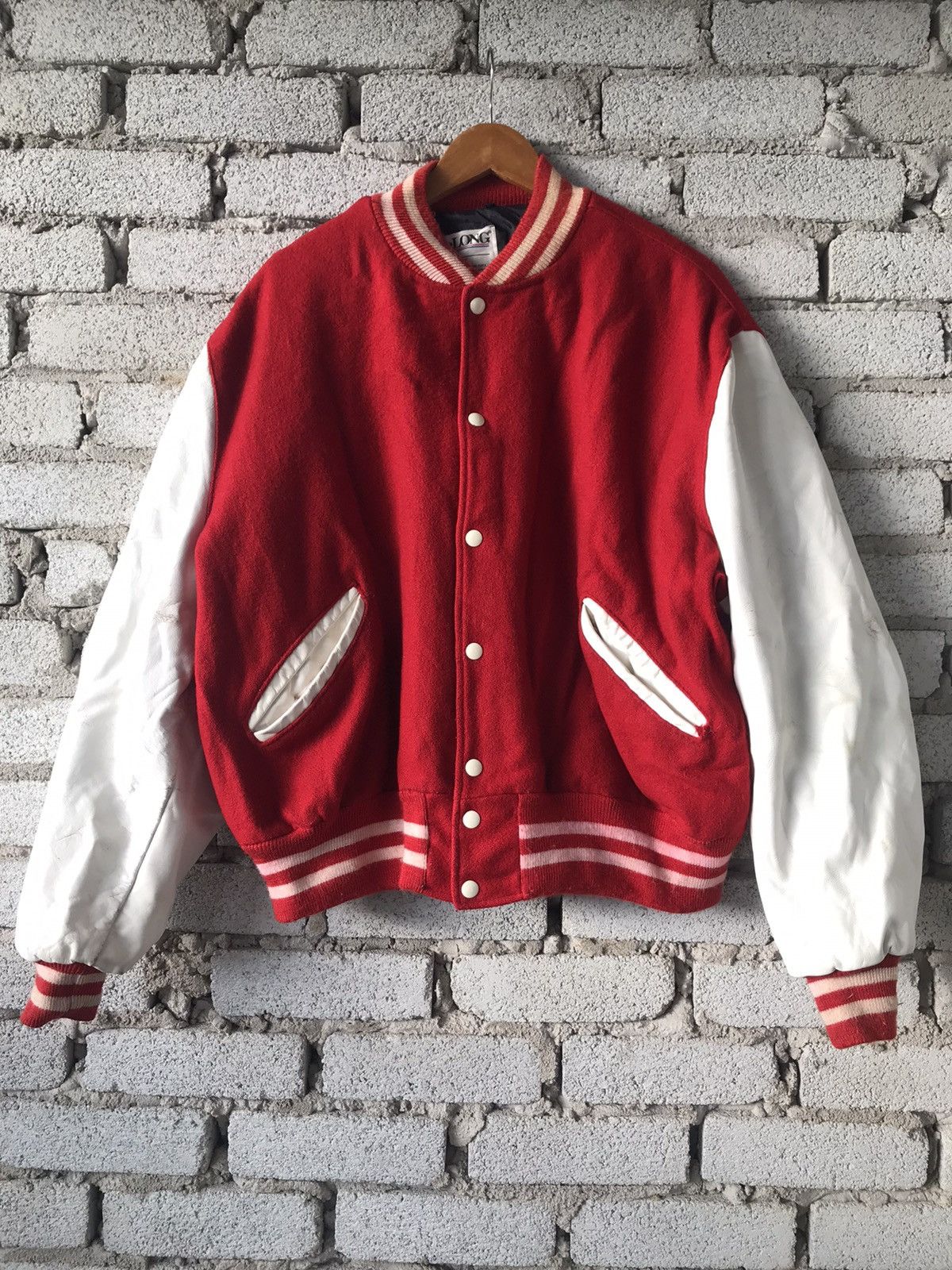 Vintage Delong Varsity Jacket Size US L / EU 52-54 / 3 - 1 Thumbnail
