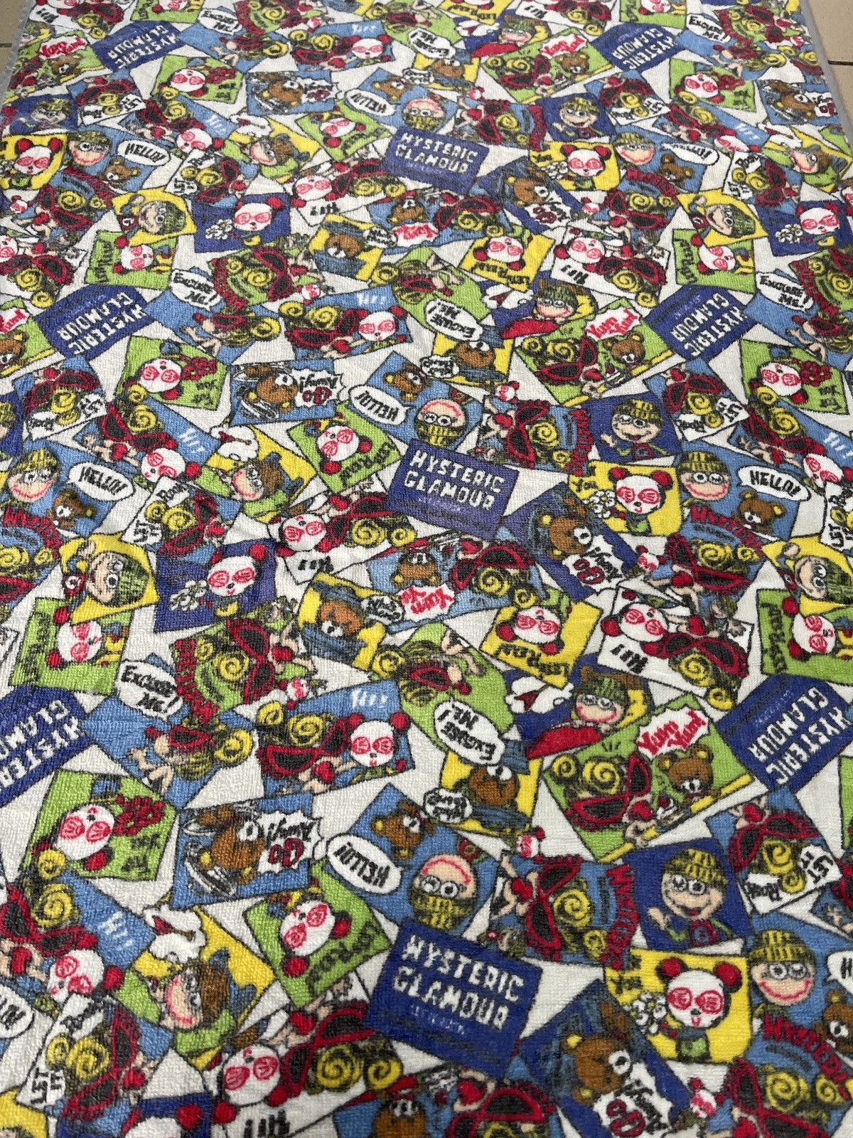 🇯🇵VINTAGE TOWEL HYSTERIC GLAMOUR FULL PRINT VERY RARE