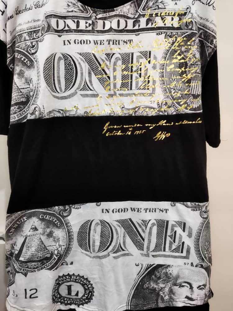 Japanese Brand 🔥 STEAL 🔥 Full Front Print US Dollar Tee's Size US XL / EU 56 / 4 - 3 Thumbnail