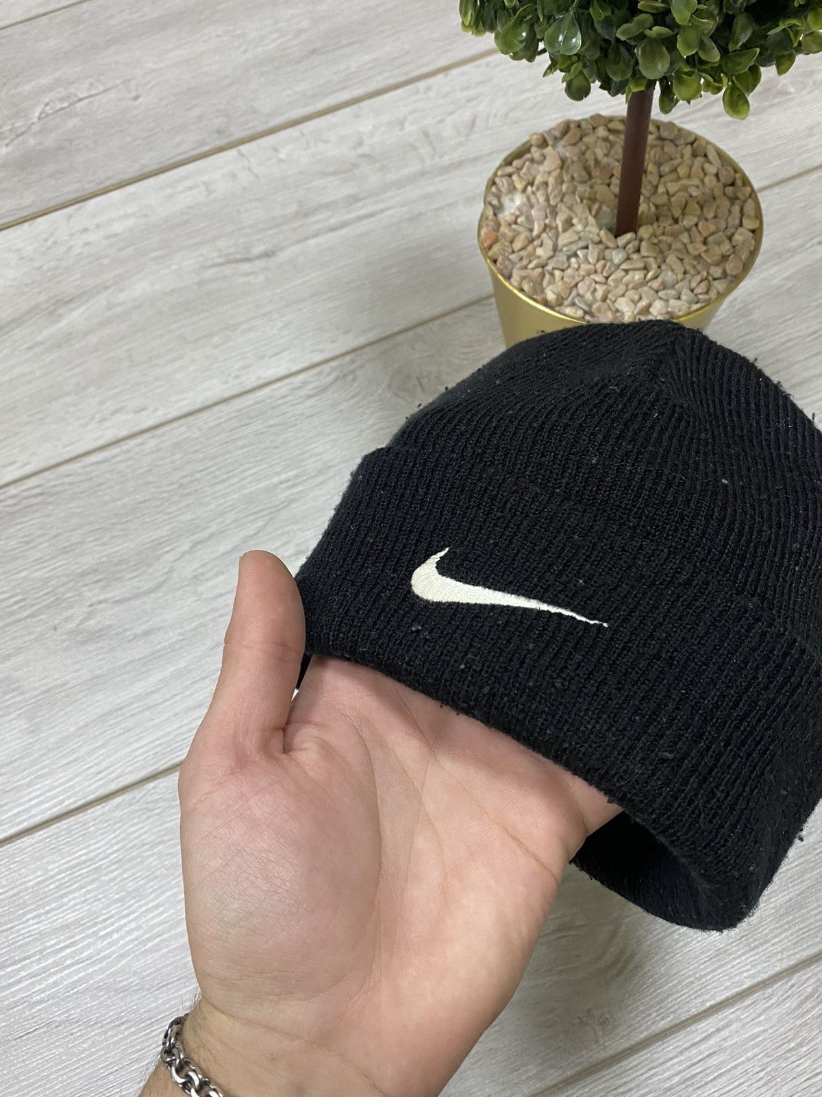 Nike Nike vintage 1990 beanie swoosh hat Size ONE SIZE - 2 Thumbnail