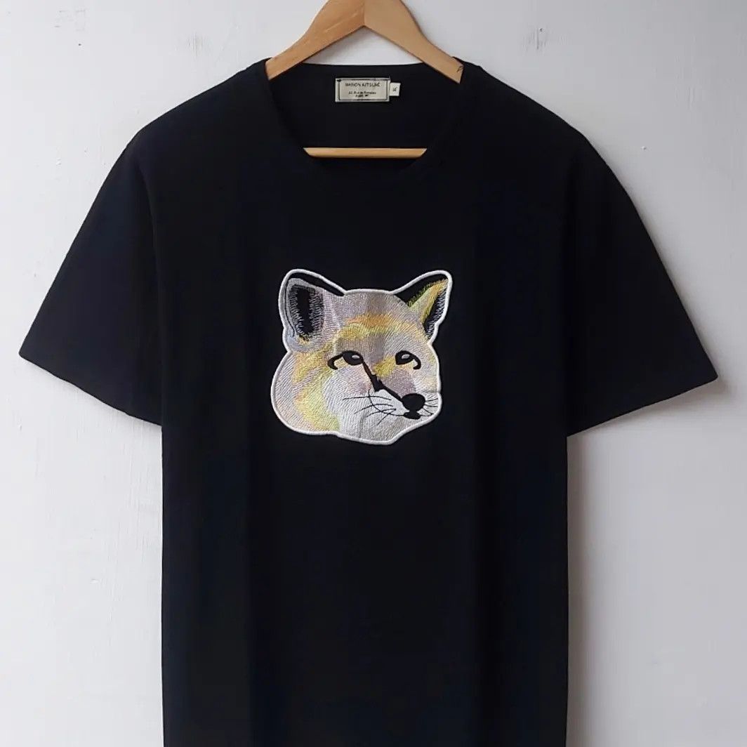 Maison Kitsune Maison Kitsune Big Embroidery Pastel Fox Head Tshirt Size US M / EU 48-50 / 2 - 3 Thumbnail