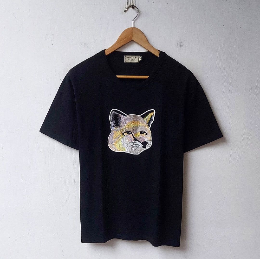 Maison Kitsune Maison Kitsune Big Embroidery Pastel Fox Head Tshirt Size US M / EU 48-50 / 2 - 1 Thumbnail