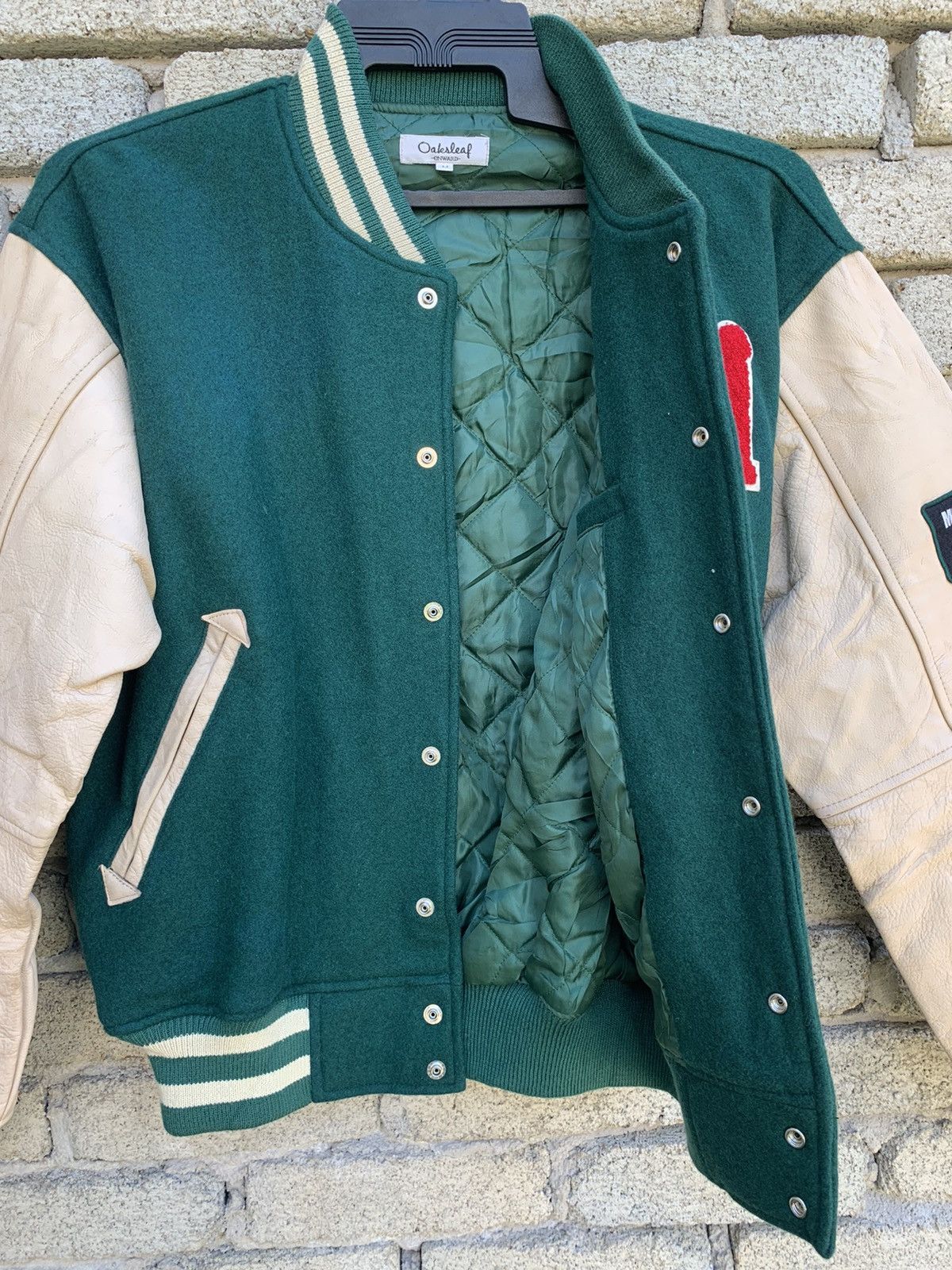Japanese Brand Oaksleaf Onward Mos Burger Intensive leather Sleeve Jacket Size US M / EU 48-50 / 2 - 19 Thumbnail