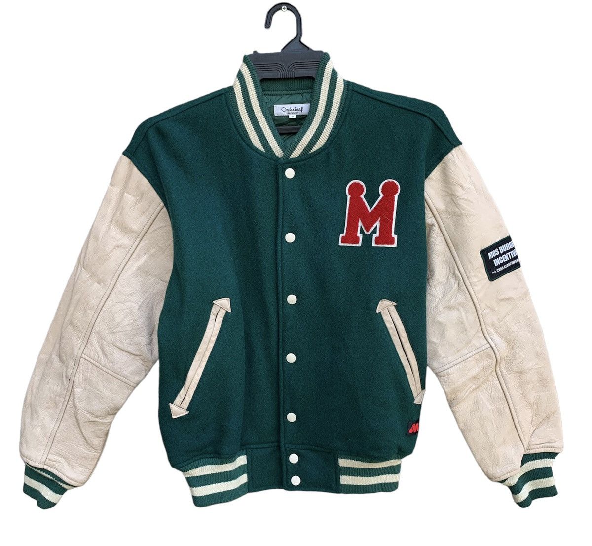Japanese Brand Oaksleaf Onward Mos Burger Intensive leather Sleeve Jacket Size US M / EU 48-50 / 2 - 1 Thumbnail