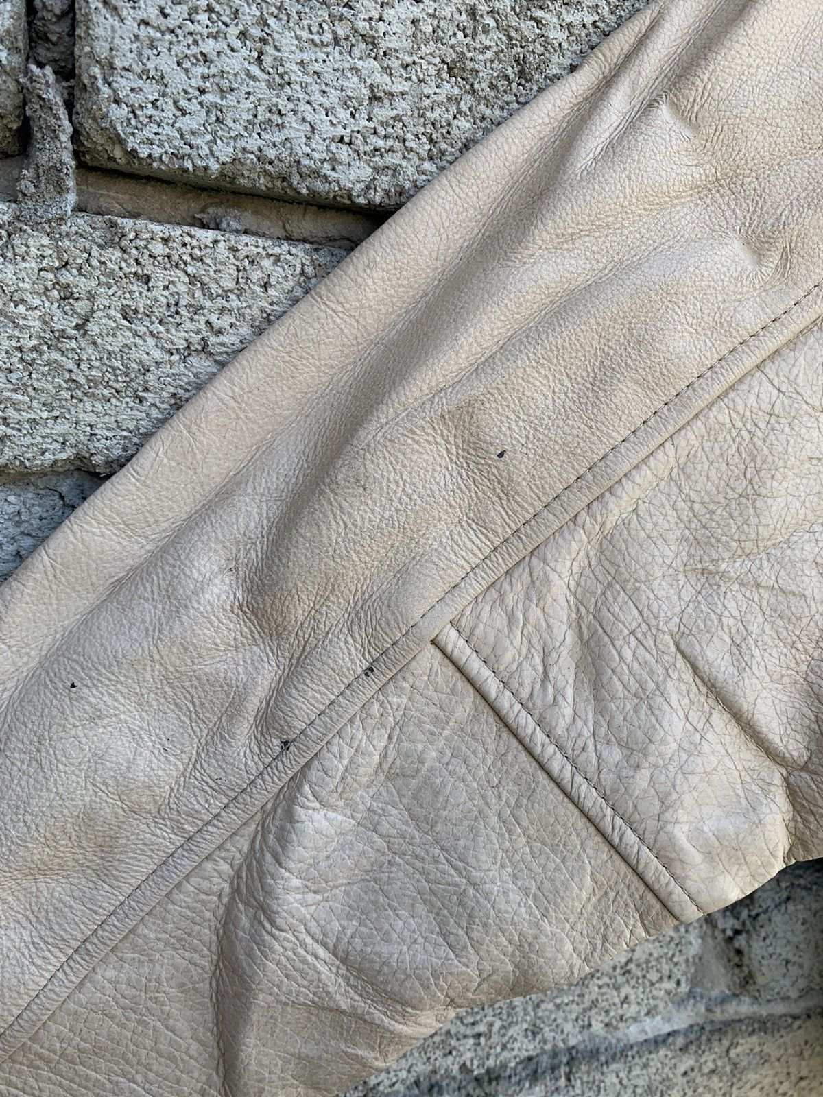 Japanese Brand Oaksleaf Onward Mos Burger Intensive leather Sleeve Jacket Size US M / EU 48-50 / 2 - 12 Thumbnail