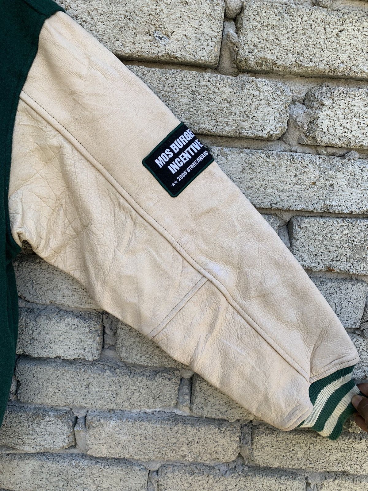 Japanese Brand Oaksleaf Onward Mos Burger Intensive leather Sleeve Jacket Size US M / EU 48-50 / 2 - 11 Thumbnail