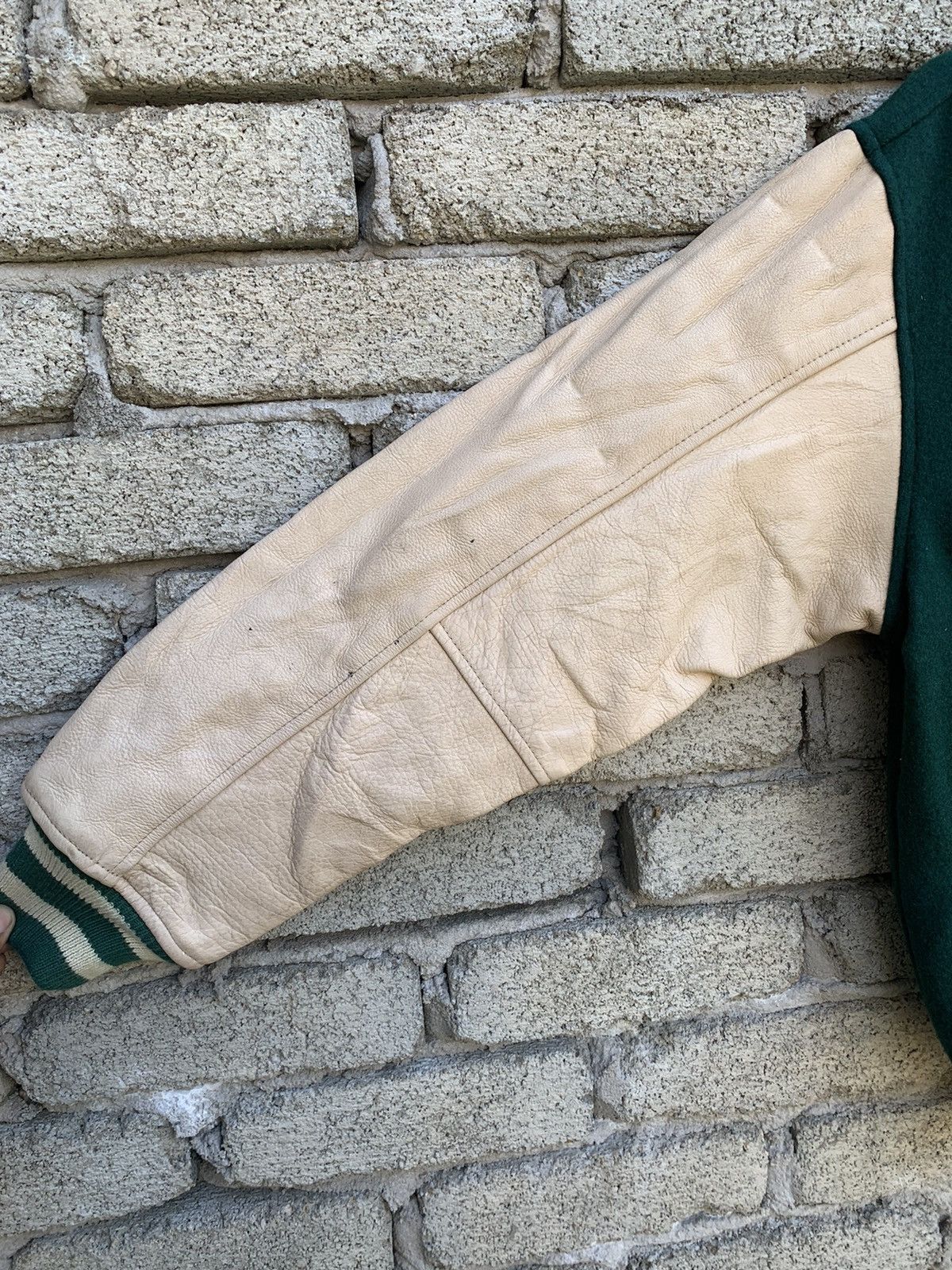 Japanese Brand Oaksleaf Onward Mos Burger Intensive leather Sleeve Jacket Size US M / EU 48-50 / 2 - 10 Thumbnail