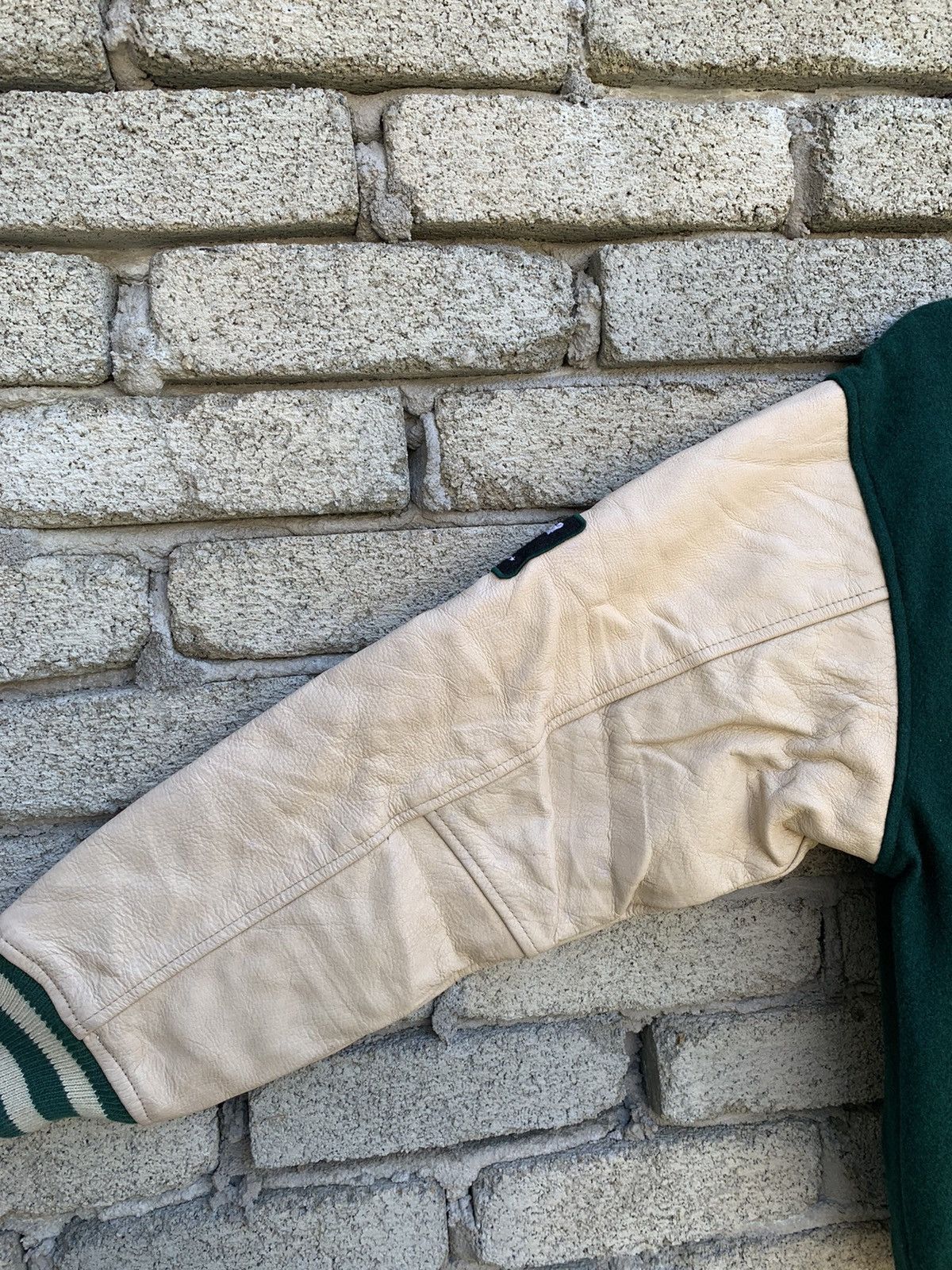 Japanese Brand Oaksleaf Onward Mos Burger Intensive leather Sleeve Jacket Size US M / EU 48-50 / 2 - 13 Thumbnail