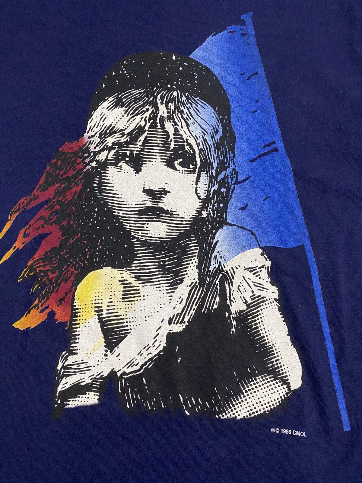 Fruit Of The Loom × Vintage Vintage 90s Tee Les Miserables Big Logo Spellout Large Size US L / EU 52-54 / 3 - 3 Thumbnail