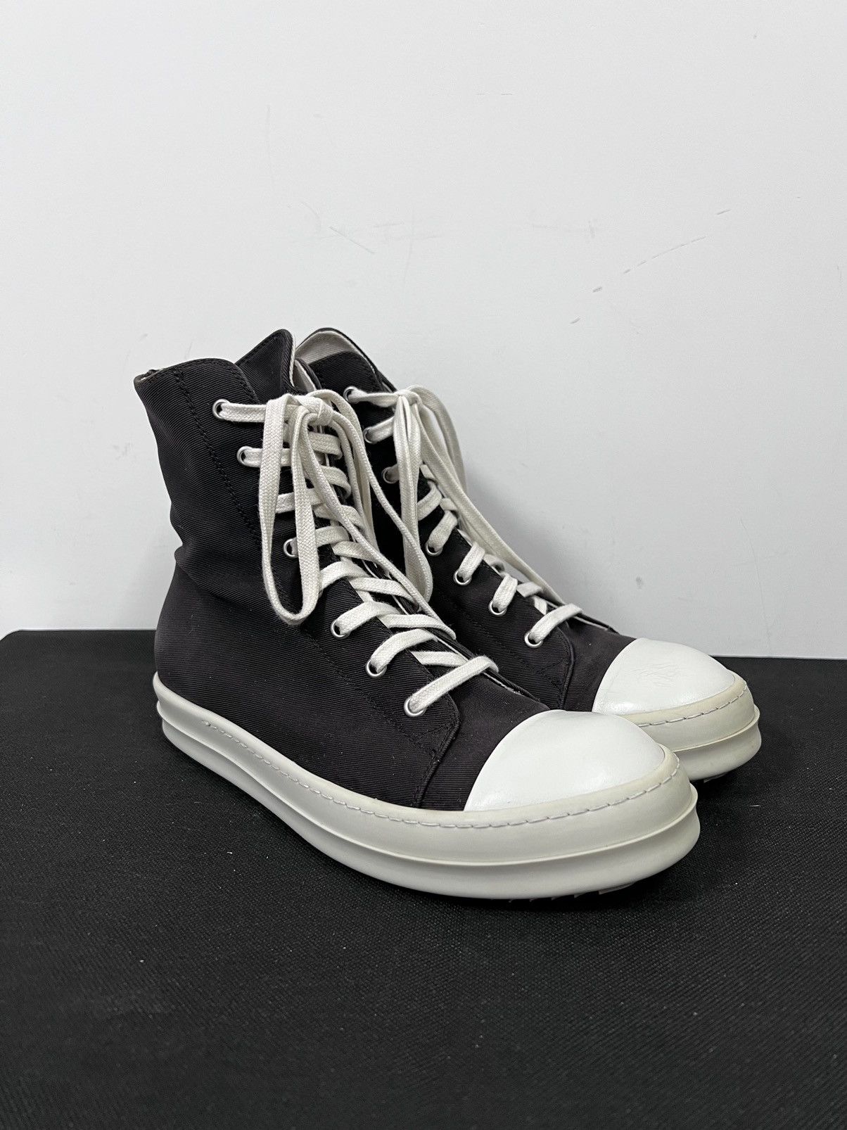 Rick Owens Drkshdw Rick owens ramones drkshdw high top sneakers Size US 7.5 / EU 40-41 - 6 Thumbnail