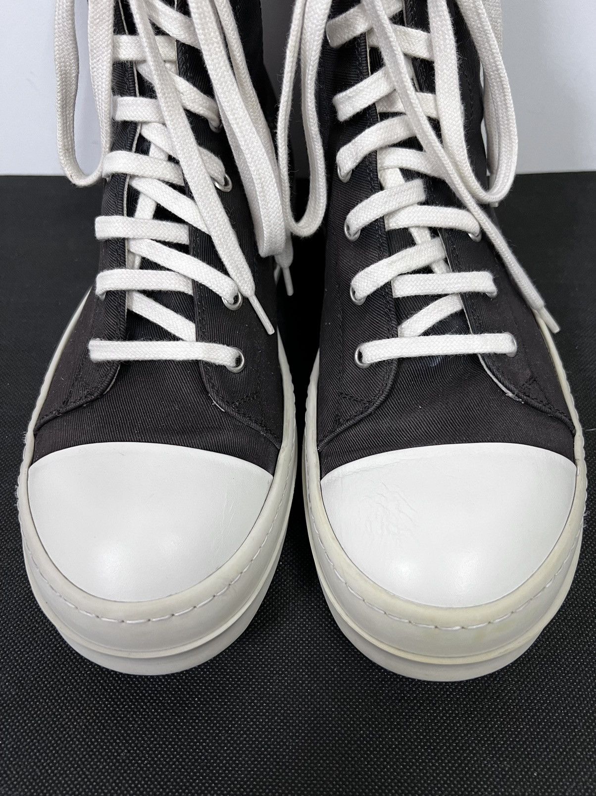 Rick Owens Drkshdw Rick owens ramones drkshdw high top sneakers Size US 7.5 / EU 40-41 - 4 Thumbnail