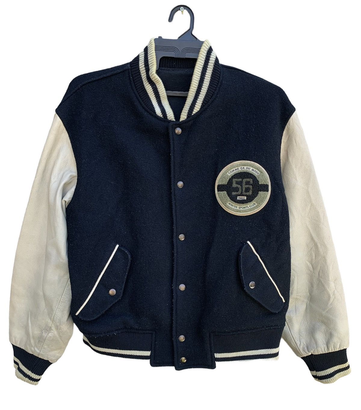 Japanese Brand Comme Ca De Mode 56 Winter Club Leather Sleeve Jacket Size US M / EU 48-50 / 2 - 1 Thumbnail