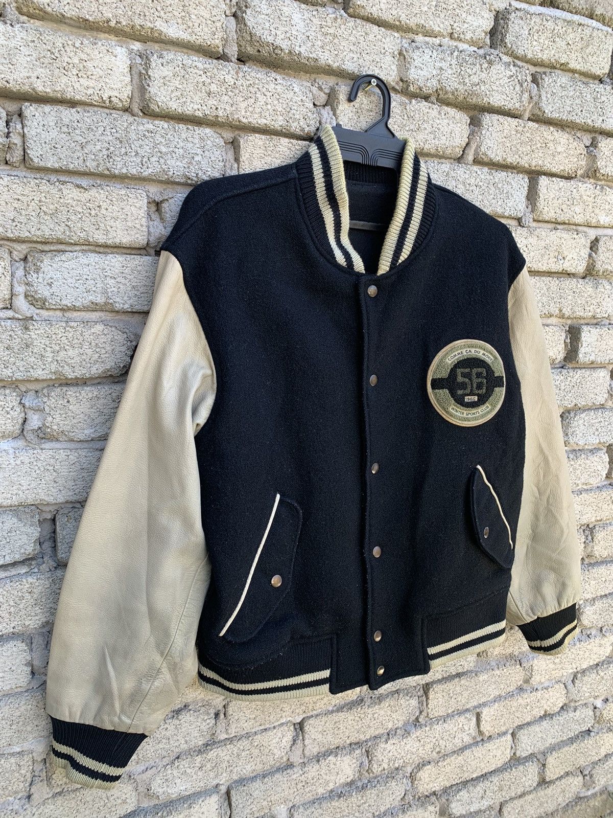 Japanese Brand Comme Ca De Mode 56 Winter Club Leather Sleeve Jacket Size US M / EU 48-50 / 2 - 3 Thumbnail