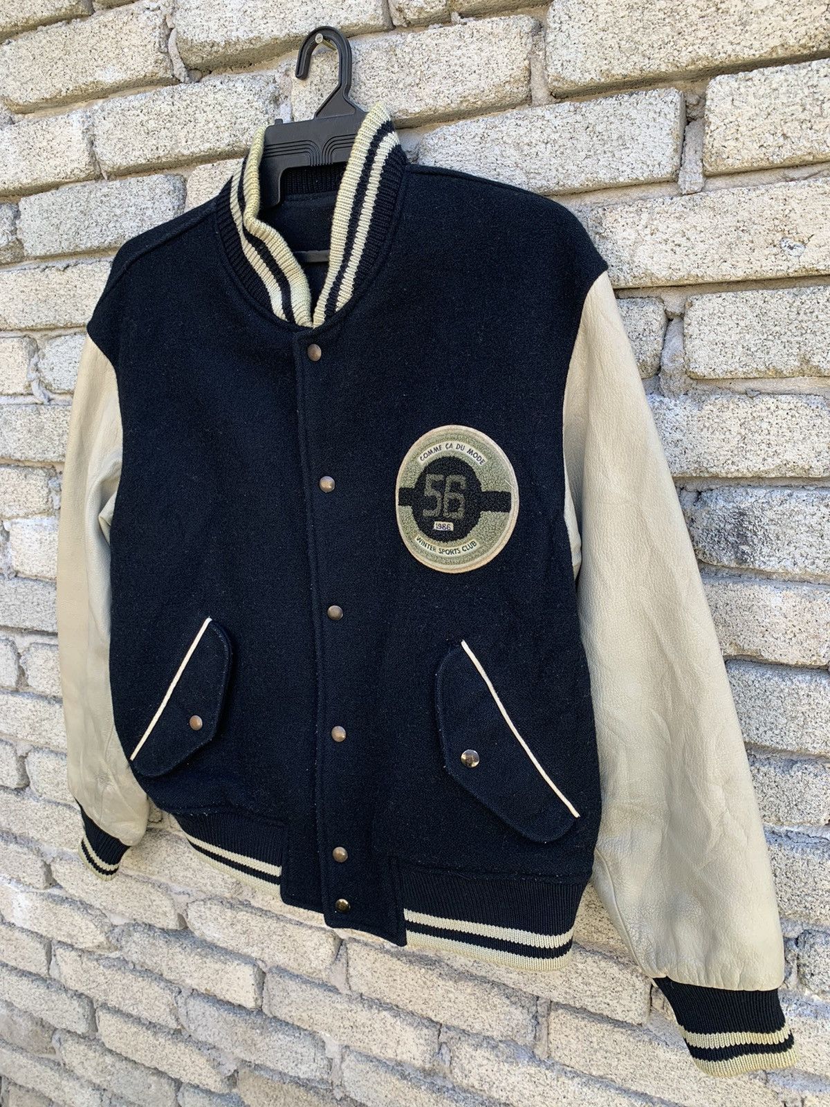 Japanese Brand Comme Ca De Mode 56 Winter Club Leather Sleeve Jacket Size US M / EU 48-50 / 2 - 4 Thumbnail