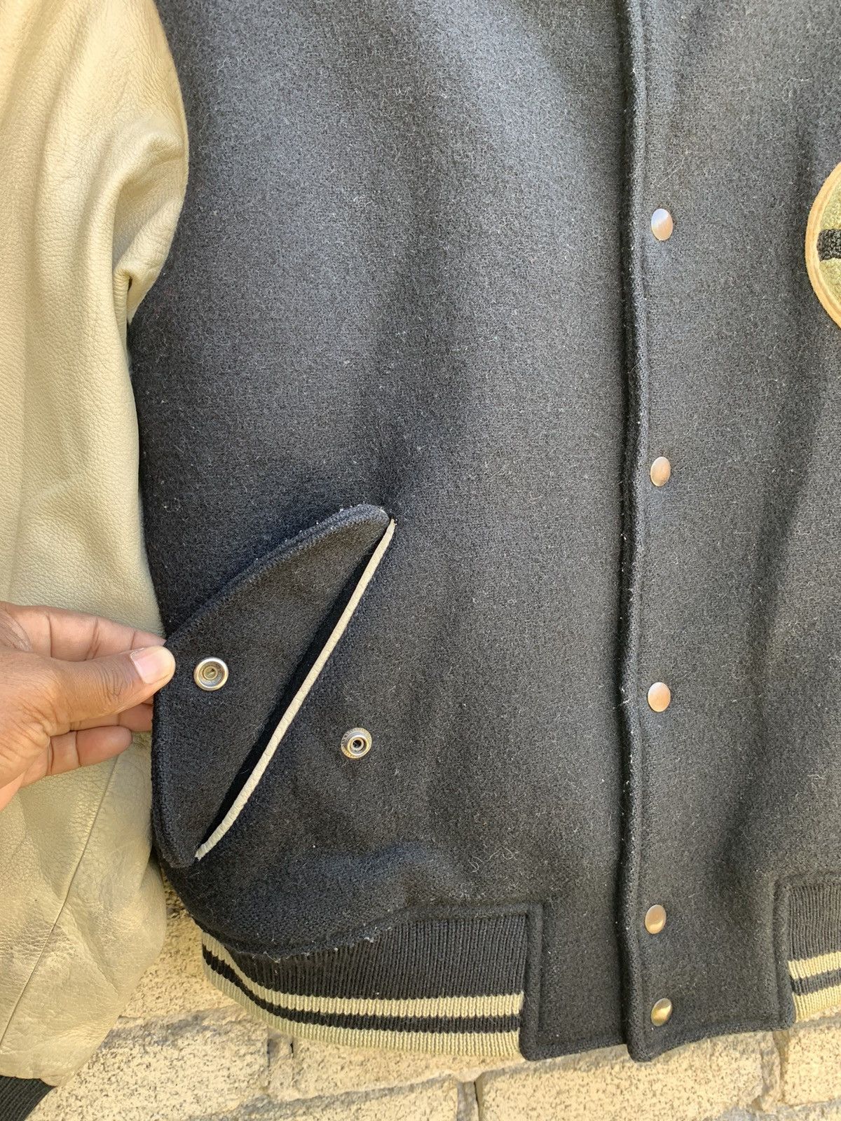 Japanese Brand Comme Ca De Mode 56 Winter Club Leather Sleeve Jacket Size US M / EU 48-50 / 2 - 18 Thumbnail