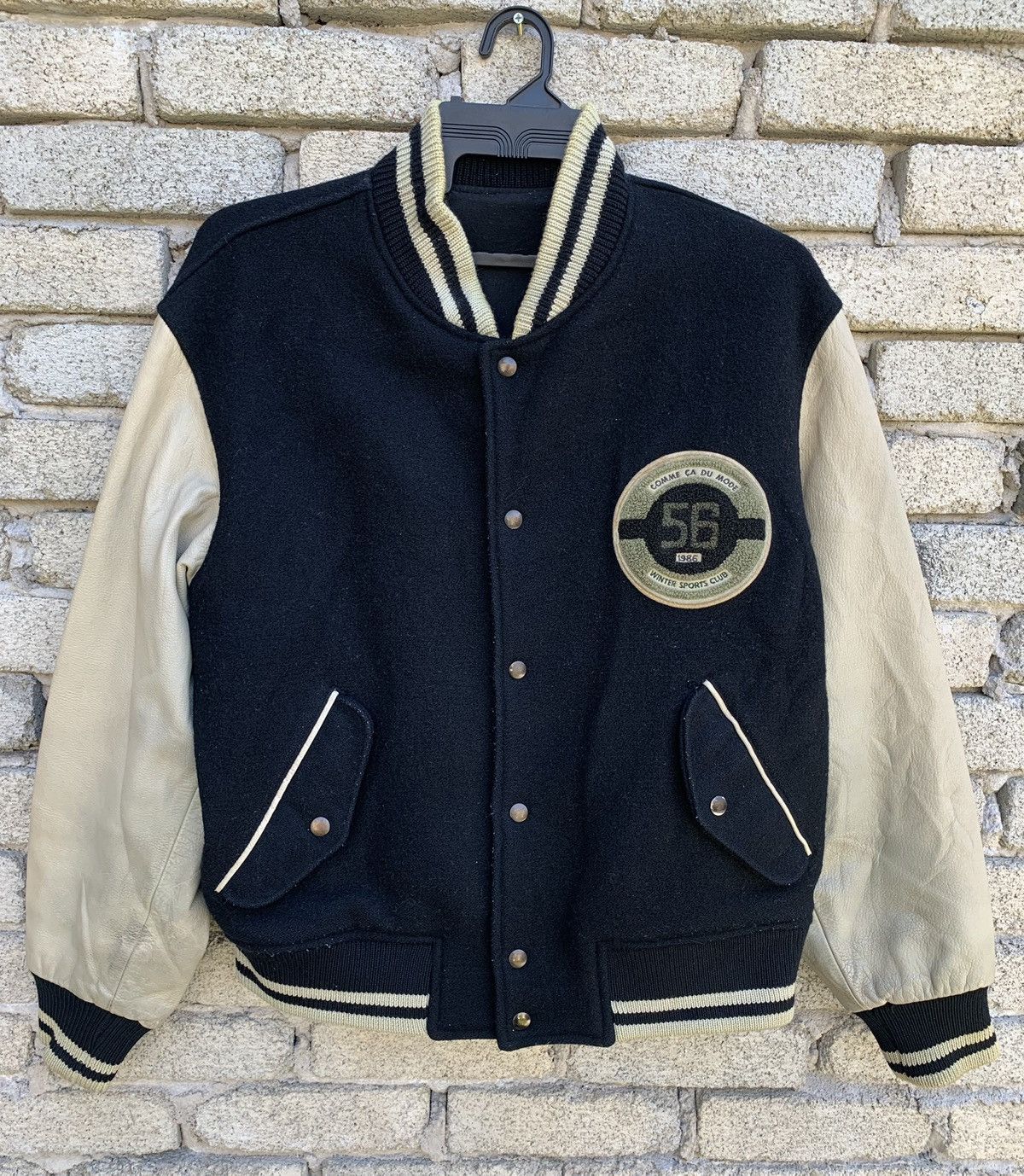 Japanese Brand Comme Ca De Mode 56 Winter Club Leather Sleeve Jacket Size US M / EU 48-50 / 2 - 2 Thumbnail