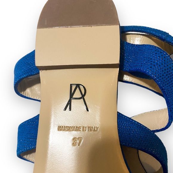 Paul Andrew Paul Andrew double ankle strap flat thong sandals in blue em Size US 7 / IT 37 - 9 Thumbnail