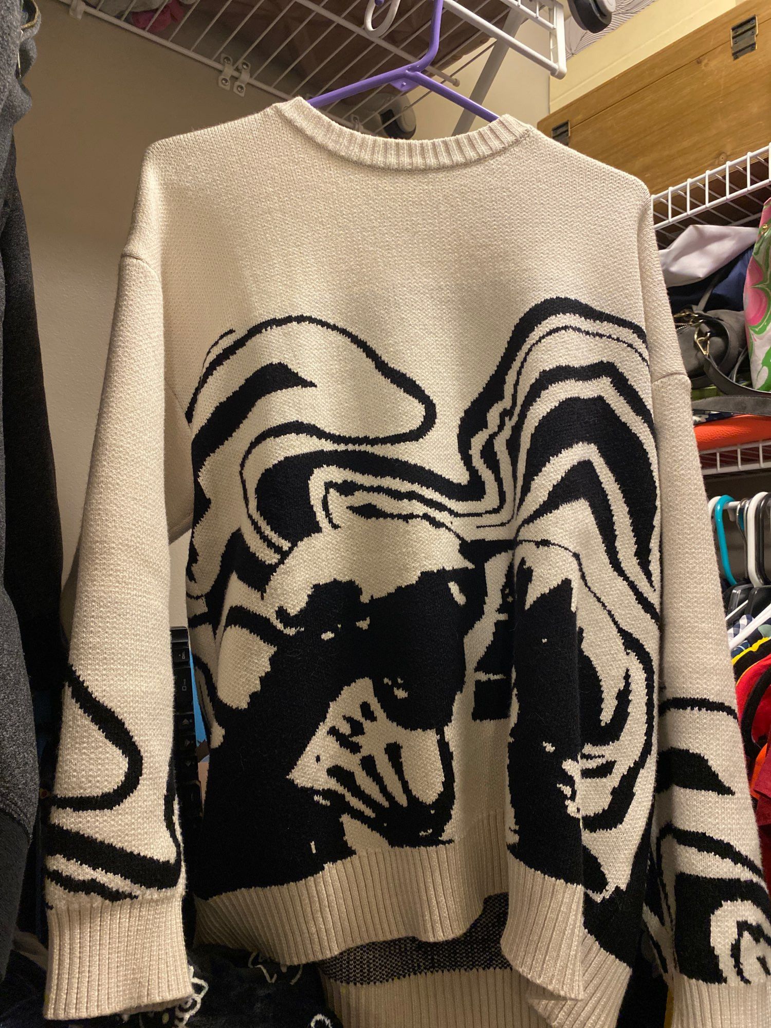 Other Painting Skull Graphic Knitted Sweater Size US XL / EU 56 / 4 - 5 Thumbnail