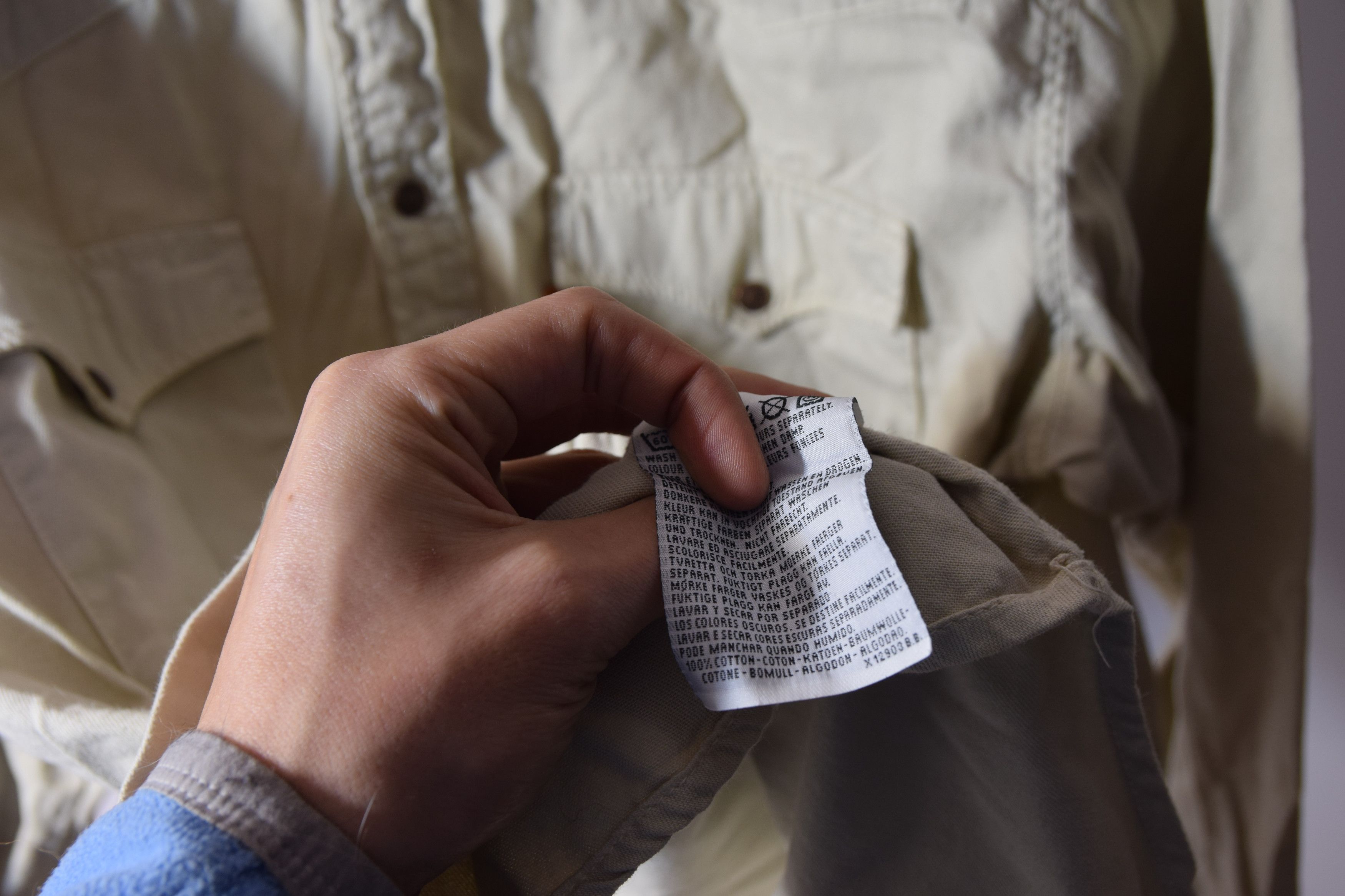 Levi's × Levi's Vintage Clothing × Vintage 90s Vintage Beige Orange Tab LEVI'S Shirt L Size US L / EU 52-54 / 3 - 8 Thumbnail