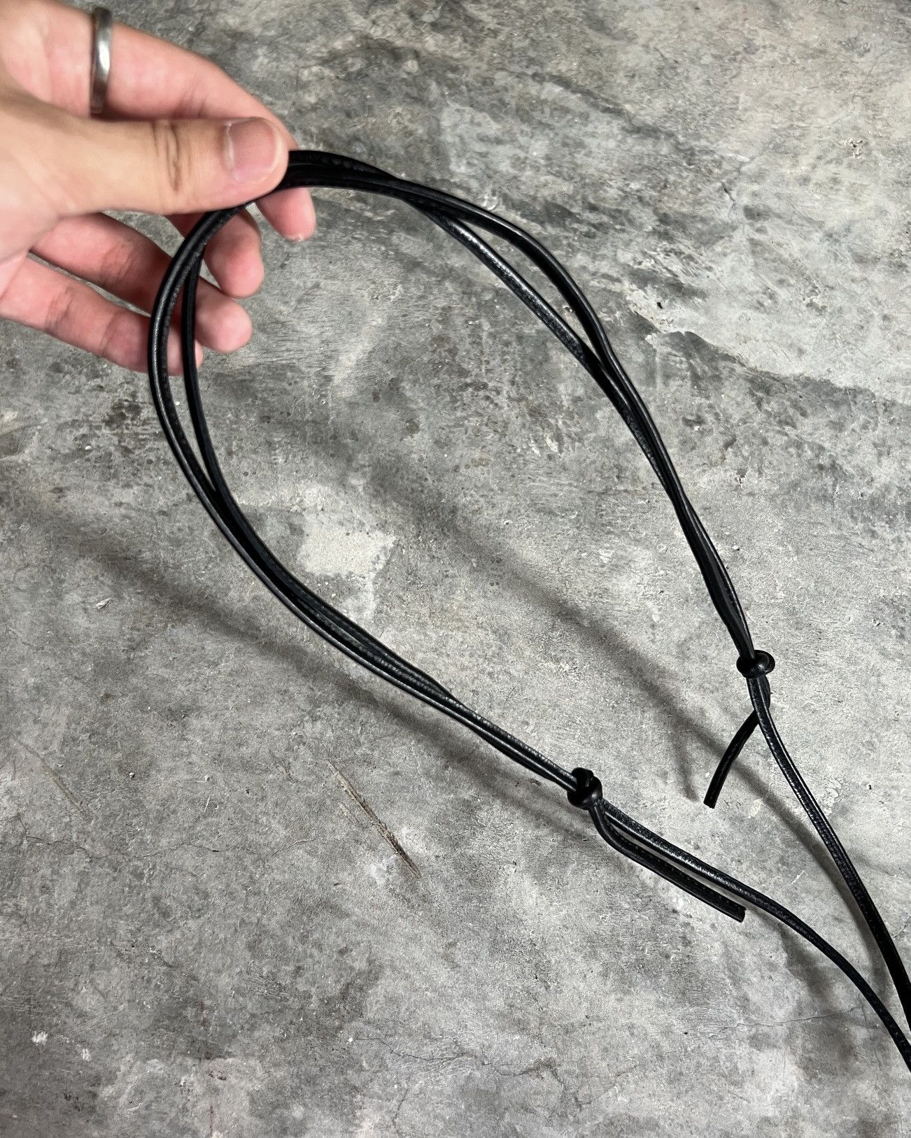AW22 Y’s Smooth Leather Tripled Pouch Yohji Yamamoto