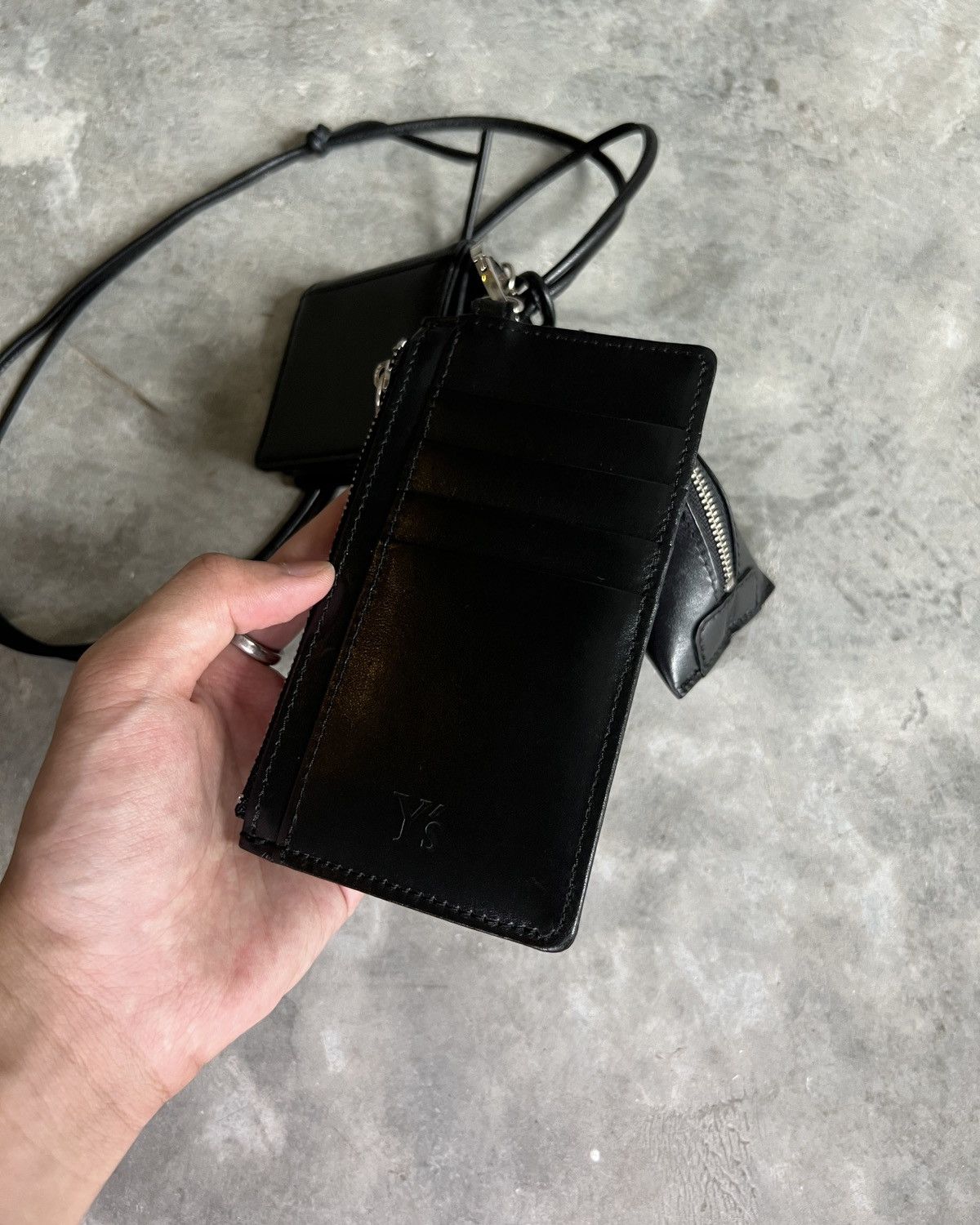 AW22 Y’s Smooth Leather Tripled Pouch Yohji Yamamoto