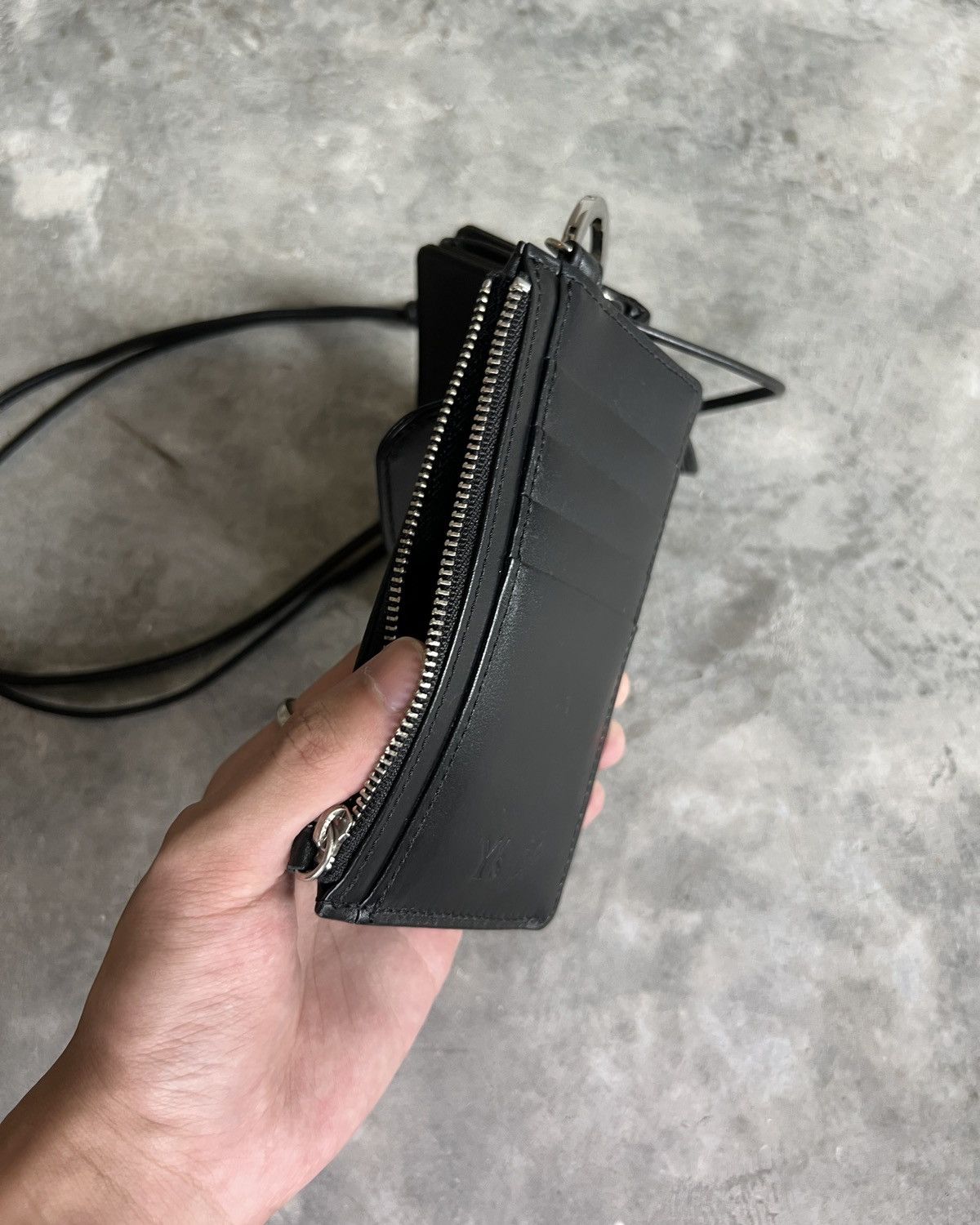 AW22 Y’s Smooth Leather Tripled Pouch Yohji Yamamoto