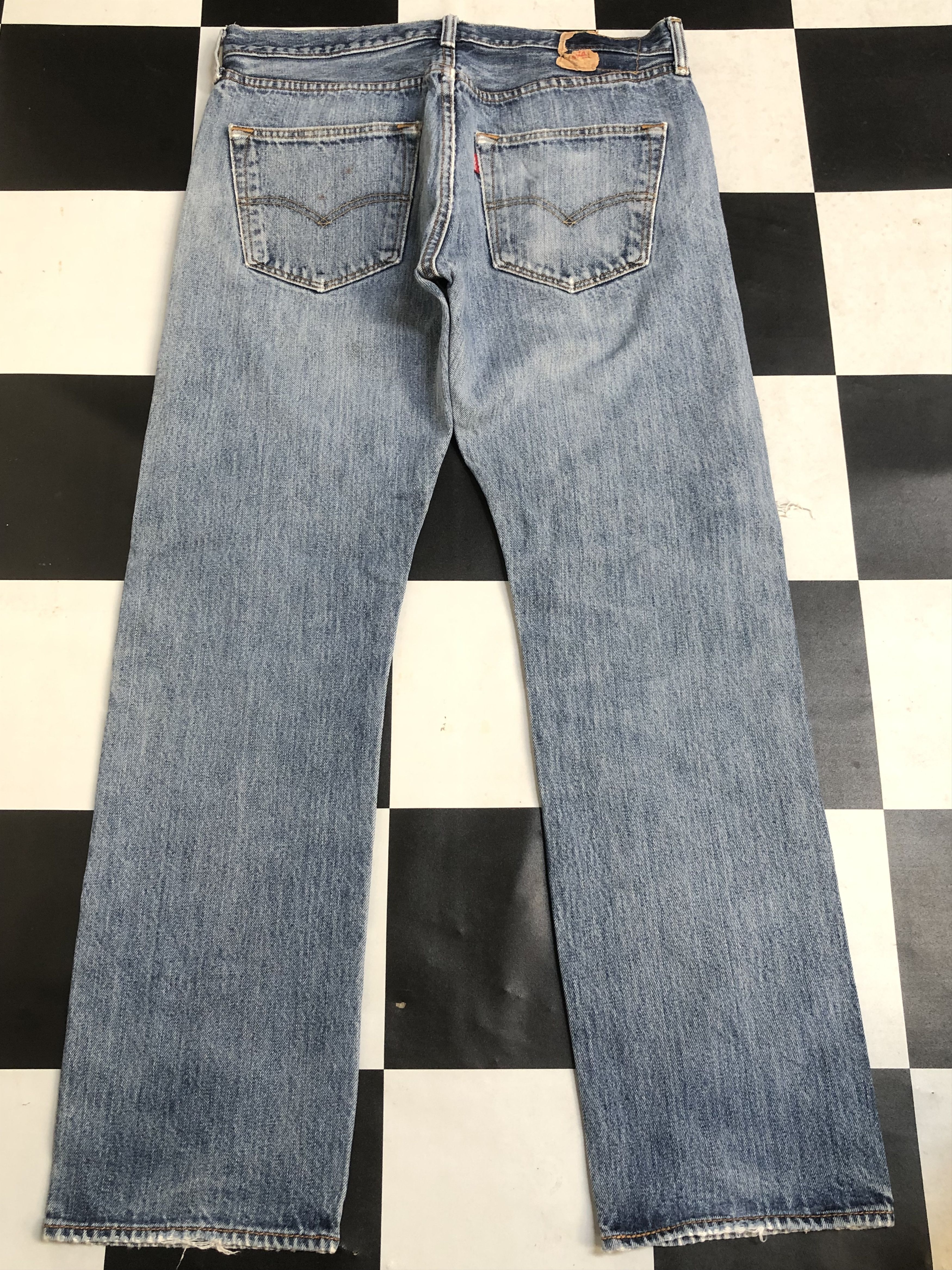 Levi's × Vintage Vintage Levis 501 Distressed Denim Jeans L644 Size US 32 / EU 48 - 2 Thumbnail