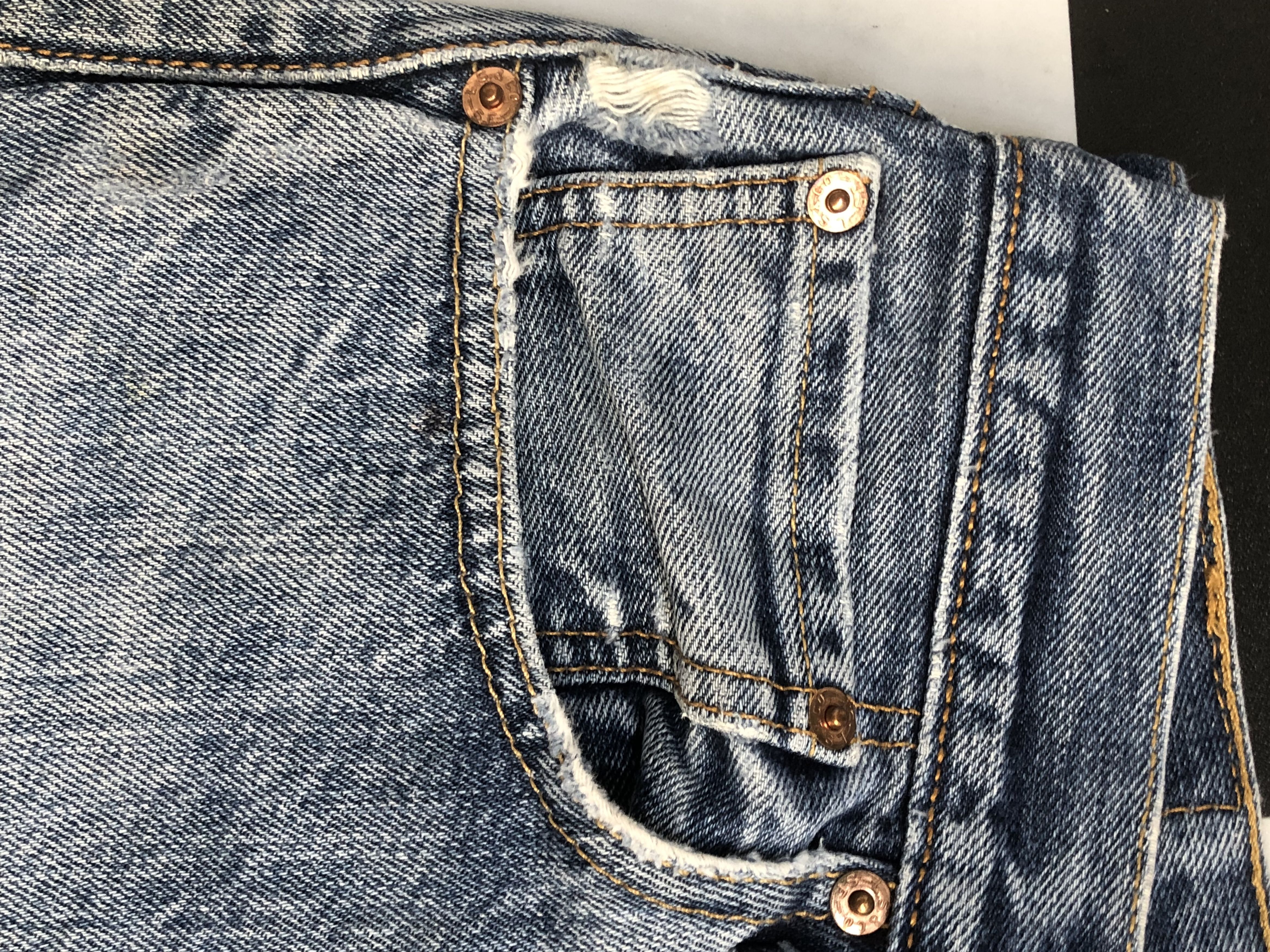 Levi's × Vintage Vintage Levis 501 Distressed Denim Jeans L644 Size US 32 / EU 48 - 5 Thumbnail