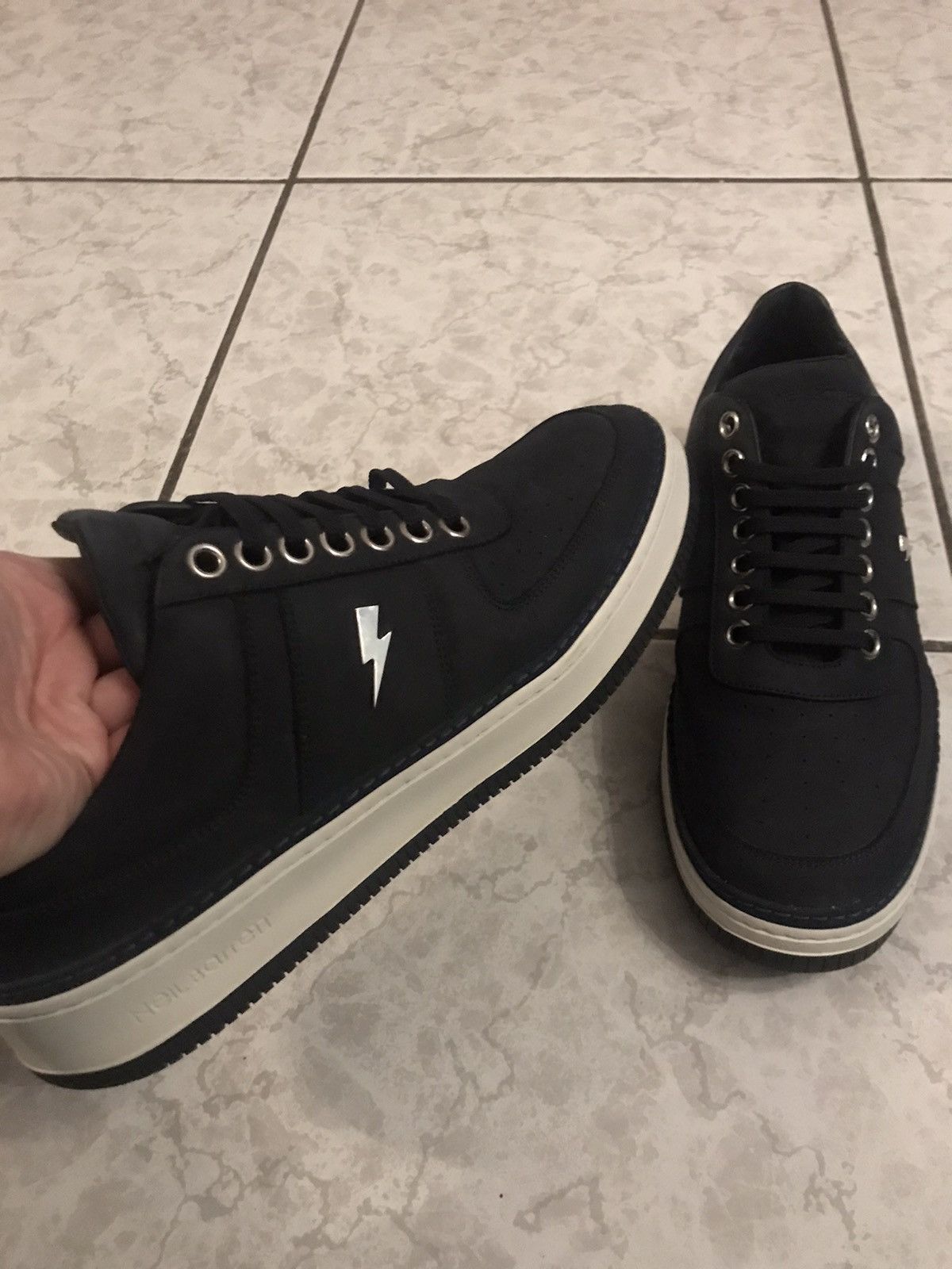 Neil Barrett Neil Barrett navy sneakers Size US 11 / EU 44 - 4 Thumbnail