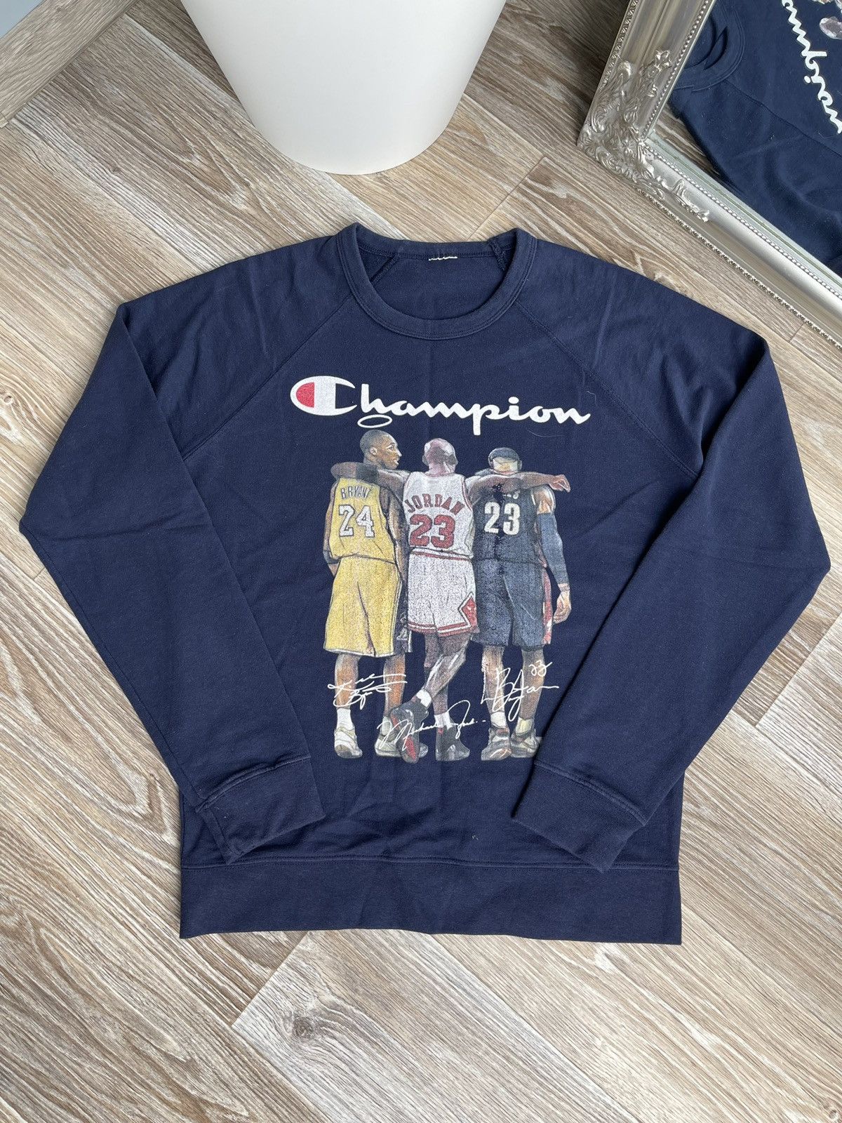 champion lebron kobe jordan sweatshirt