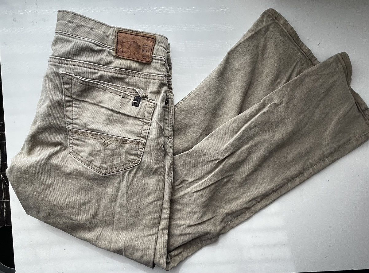 Buffalo David Bitton Khaki Buffalo Six-X Quad-Back Pocket Pants Size US 30 / EU 46 - 1 Thumbnail