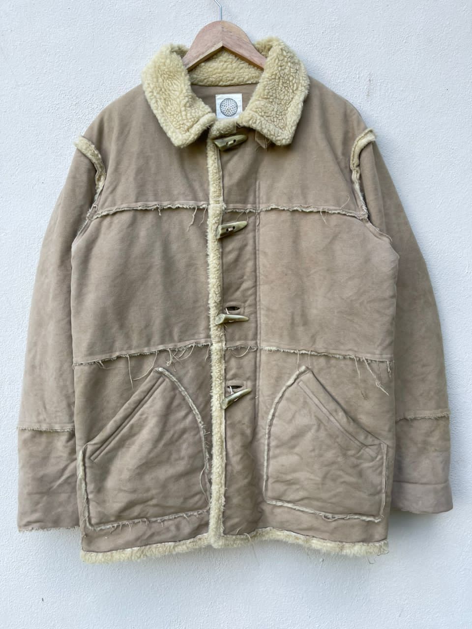 General Research × Japanese Brand × Vintage AW2000 General Research Faux Mouton Coat Jacket Size US L / EU 52-54 / 3 - 4 Thumbnail